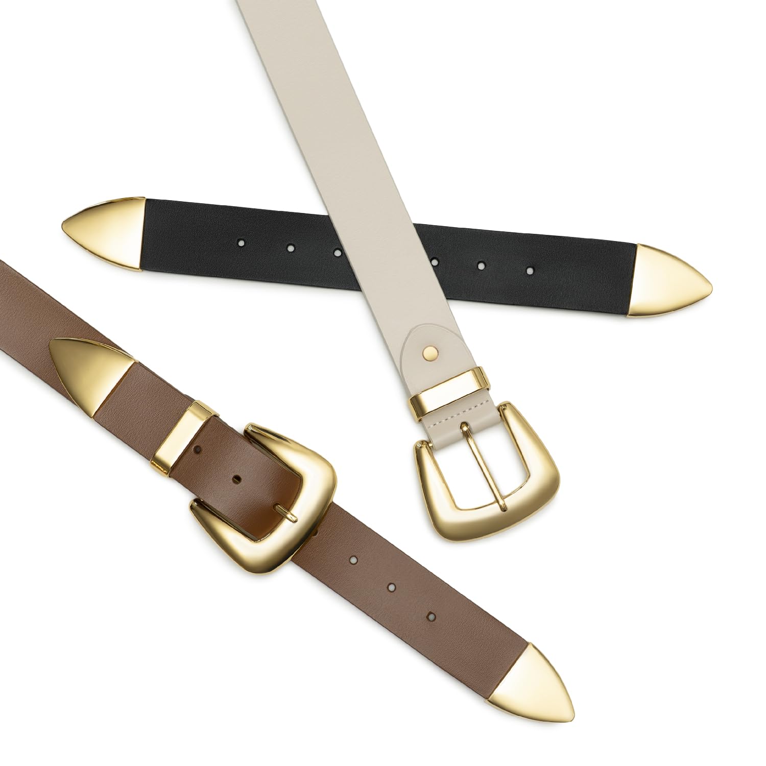 Double Buckle Western Waist Belt for Women - Image 6