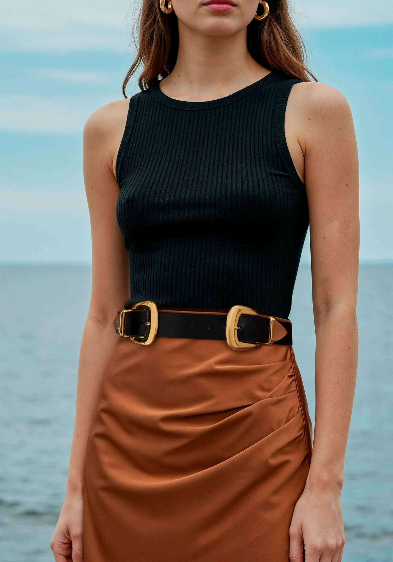 Double Buckle Western Waist Belt for Women - Image 9