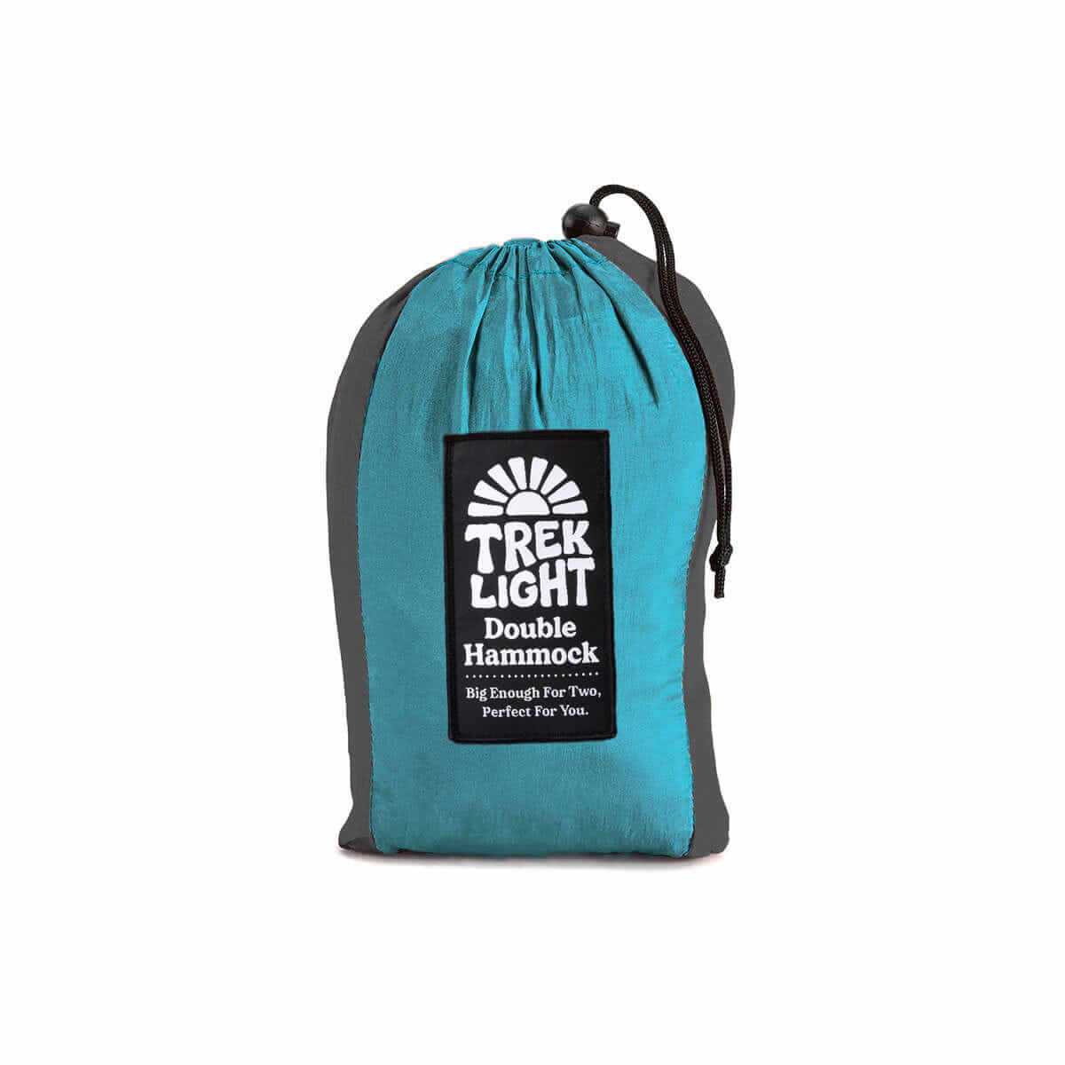 Double Hammock & Straps (Aqua & Charcoal) - Image 3