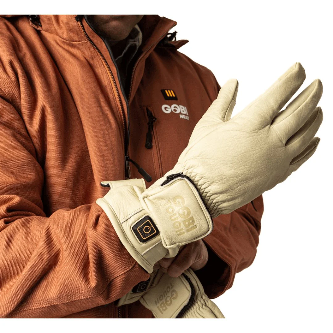 Drift II Heated Leather Gloves (3500mAh USB-C batt) - Image 2