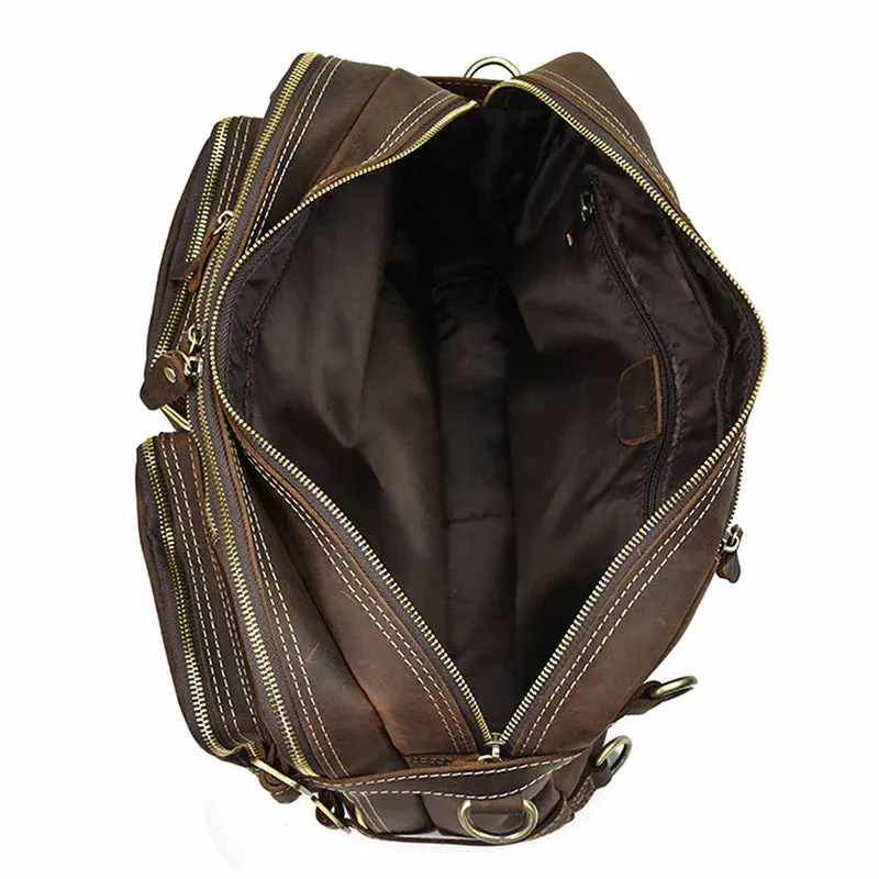 Dublin Leather Backpack Briefcase 2-in-1 - Image 5