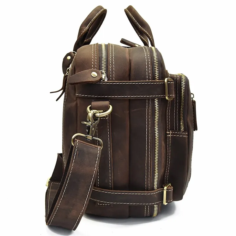 Dublin Leather Backpack Briefcase 2-in-1 - Image 6