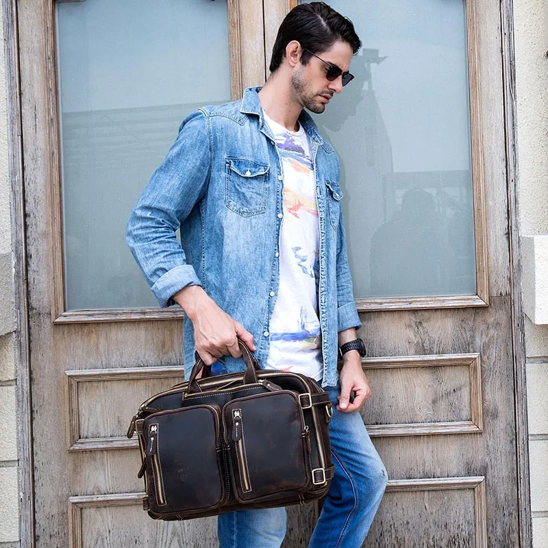 Dublin Leather Backpack Briefcase 2-in-1 - Image 9