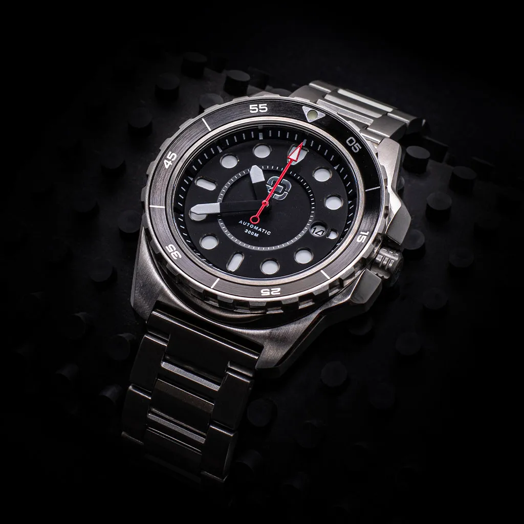 DV-02 - Automatic Dive Men's Watch with Metal Bracelet - Image 3