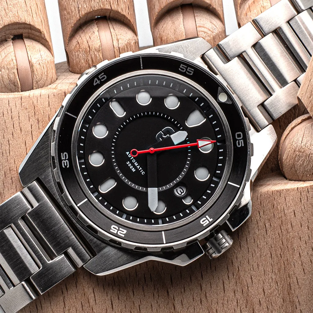 DV-02 - Automatic Dive Men's Watch with Metal Bracelet - Image 4