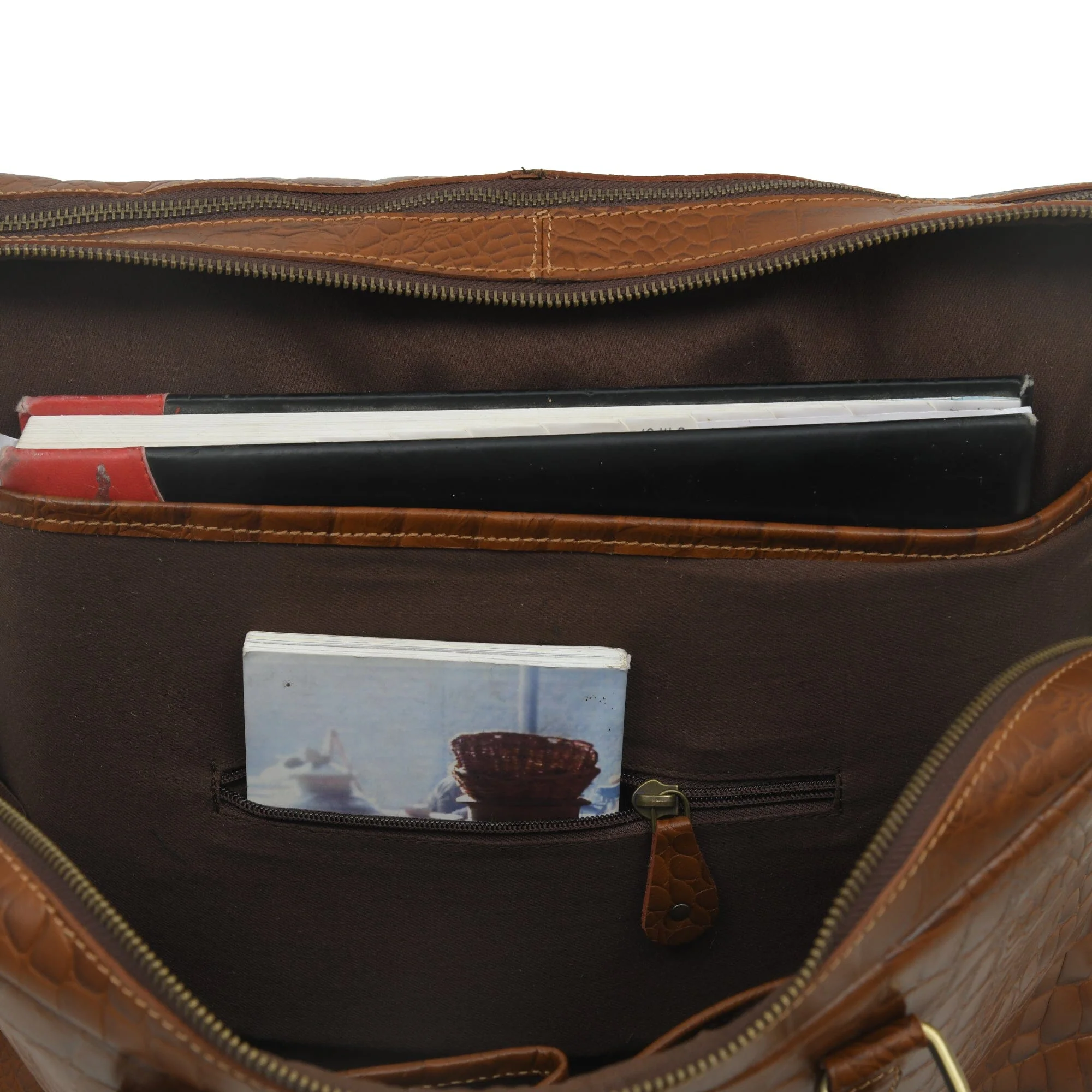 Easton Premium Buffalo Leather Laptop Office Briefcase - Image 11