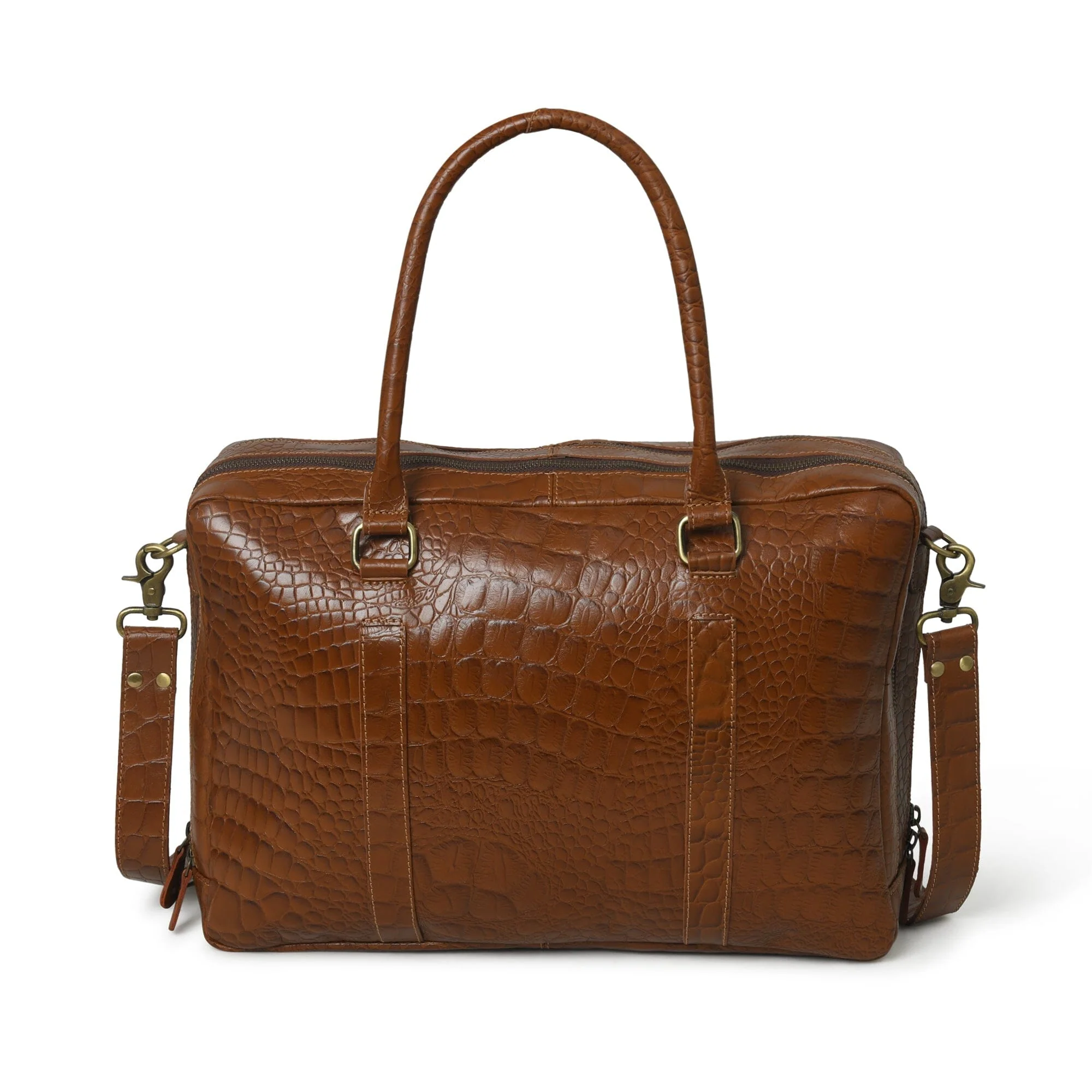 Easton Premium Buffalo Leather Laptop Office Briefcase - Image 6