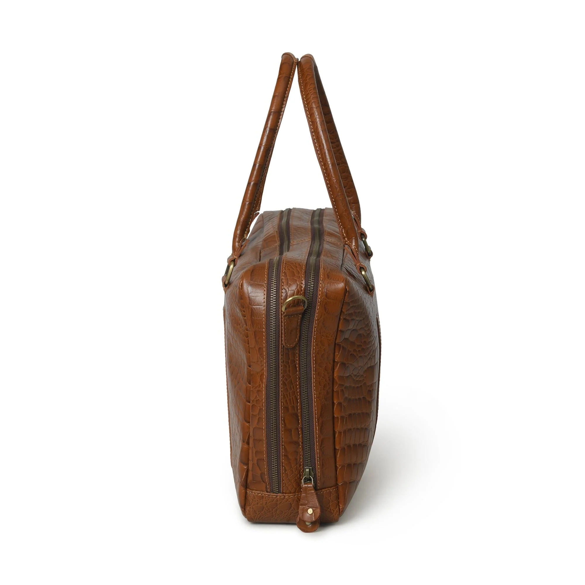 Easton Premium Buffalo Leather Laptop Office Briefcase - Image 7