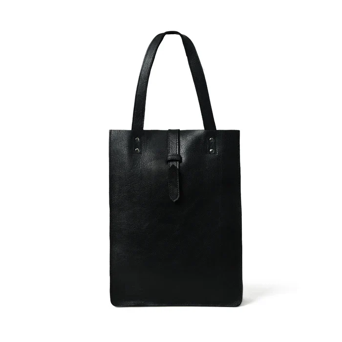 Ebony Elegance Leather Tote - Image 6