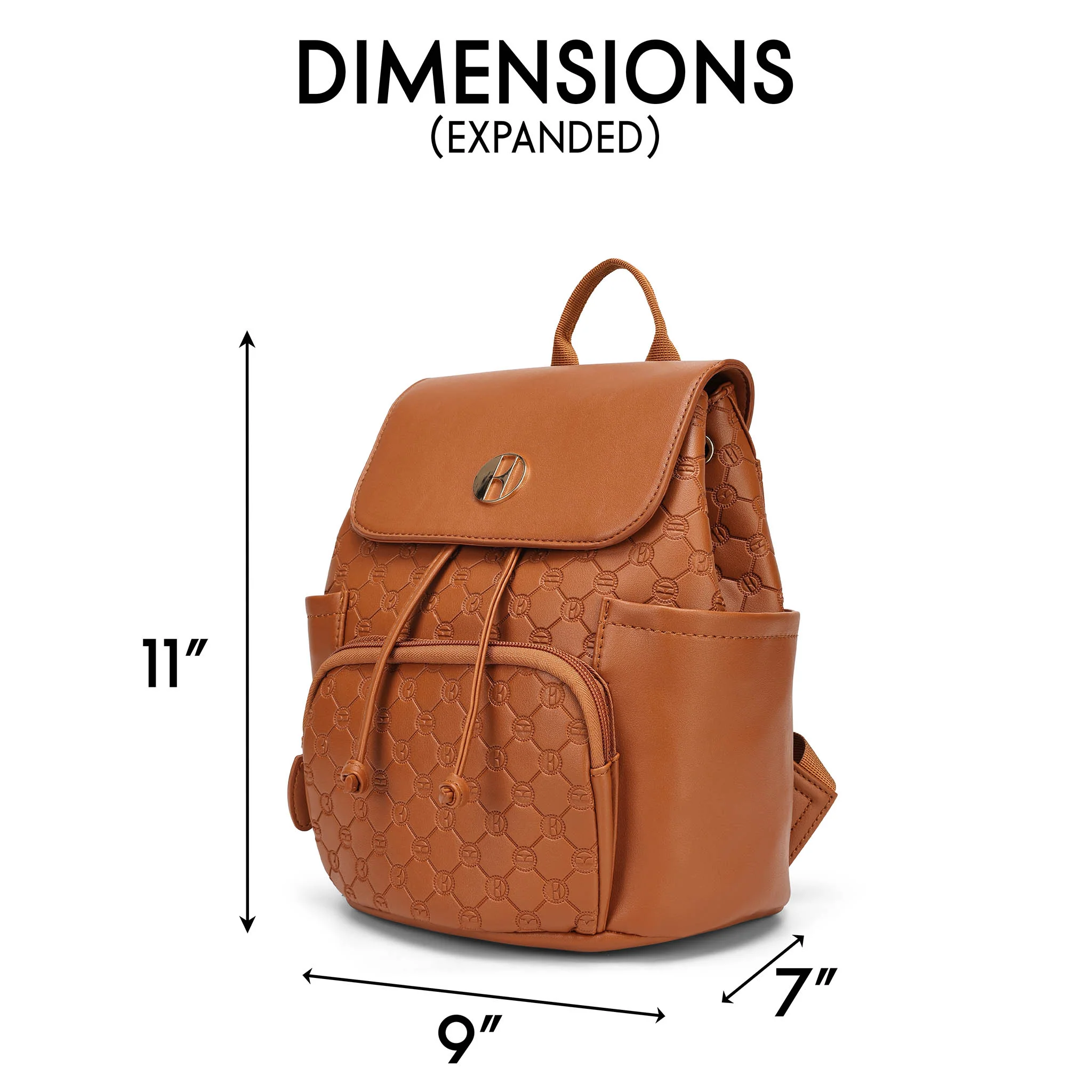 Compass 10L Vegan Leather Monogram Mini Backpack - Image 6