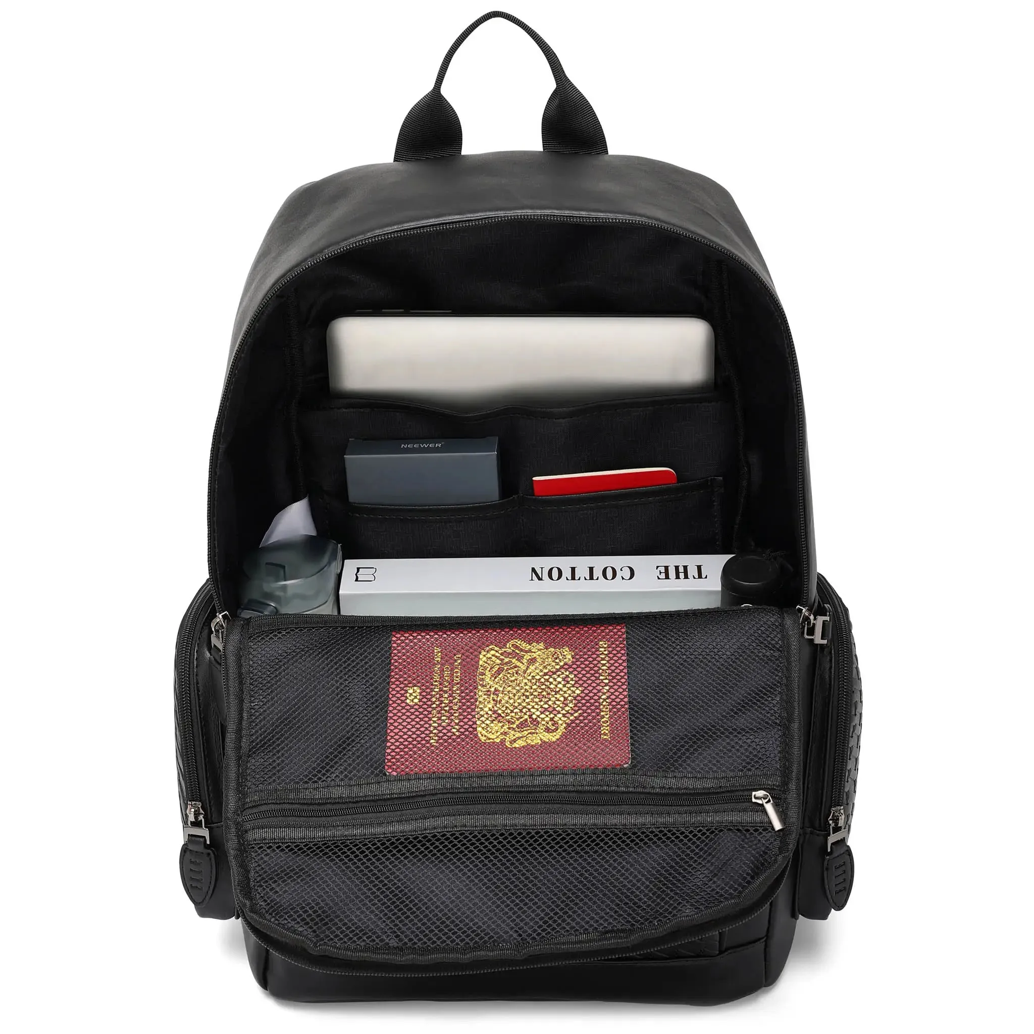 Leisure Luxe 27L Vegan Leather Backpack - Image 3