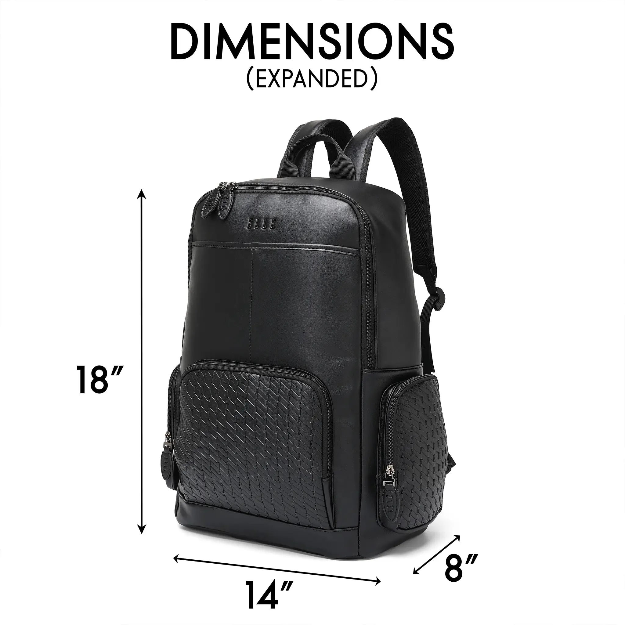 Leisure Luxe 27L Vegan Leather Backpack - Image 6