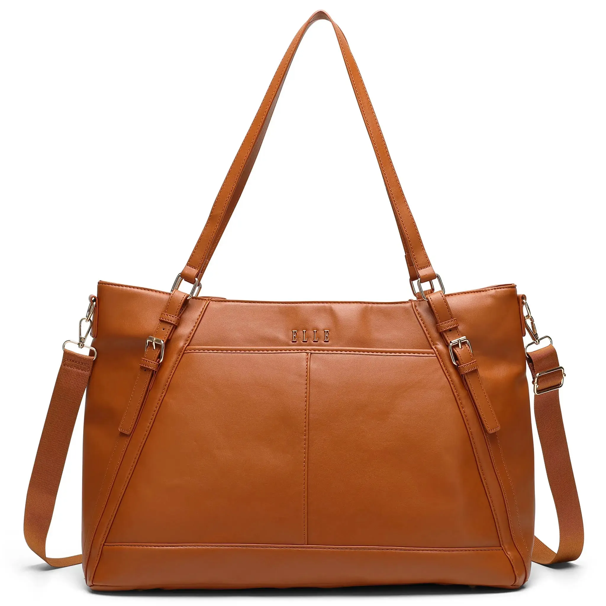 Leisure Luxe 33L Vegan Leather Weekender Tote Bag - Image 12