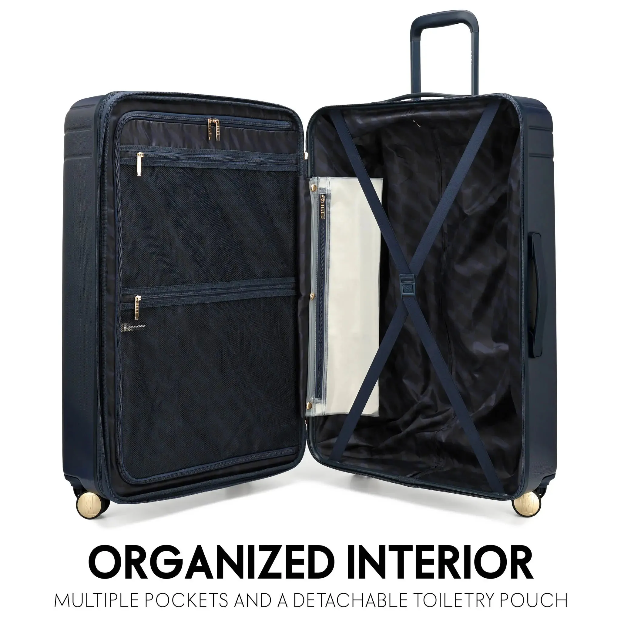 Louvre 2 Piece Expandable Polycarbonate Luggage Set - Image 3