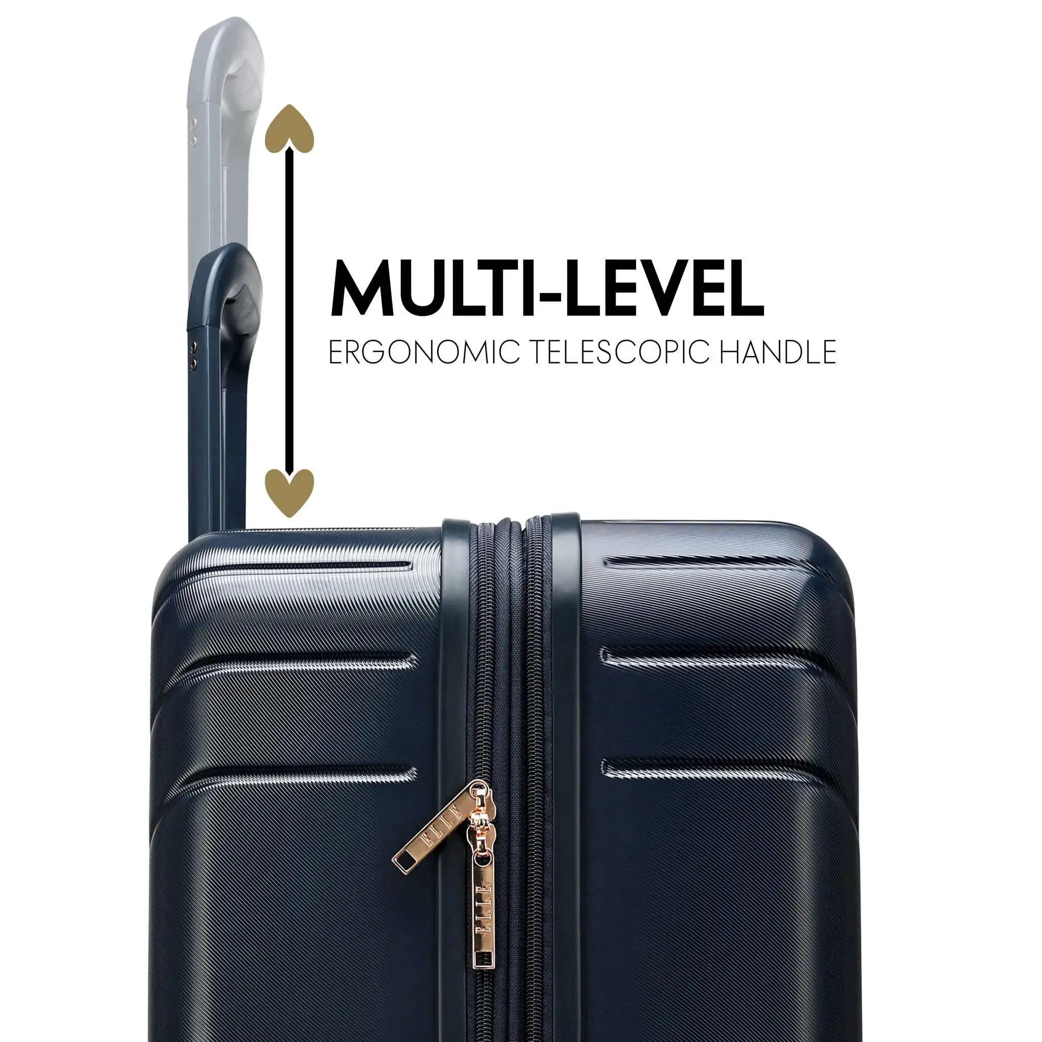 Louvre 2 Piece Expandable Polycarbonate Luggage Set - Image 6