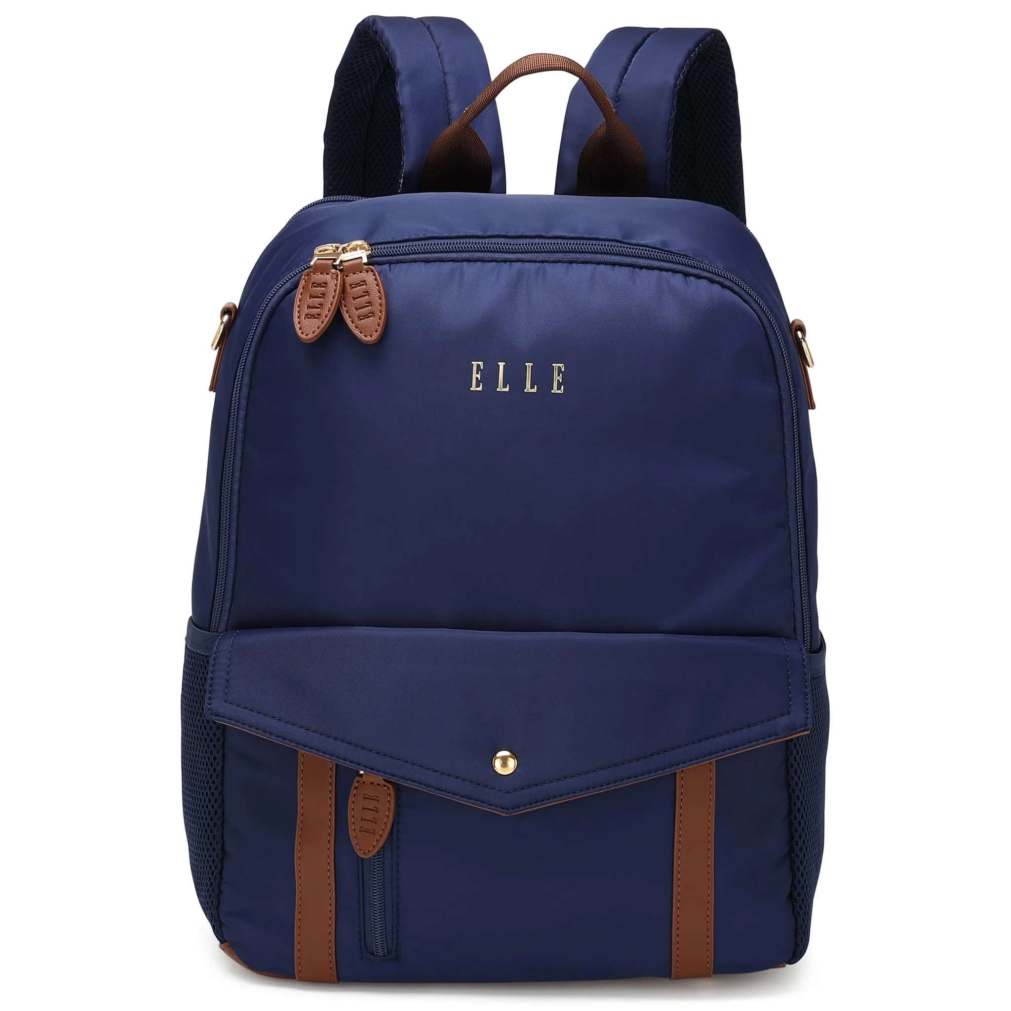 Luxe Journey 18L Twill and Vegan Leather Backpack - Image 8