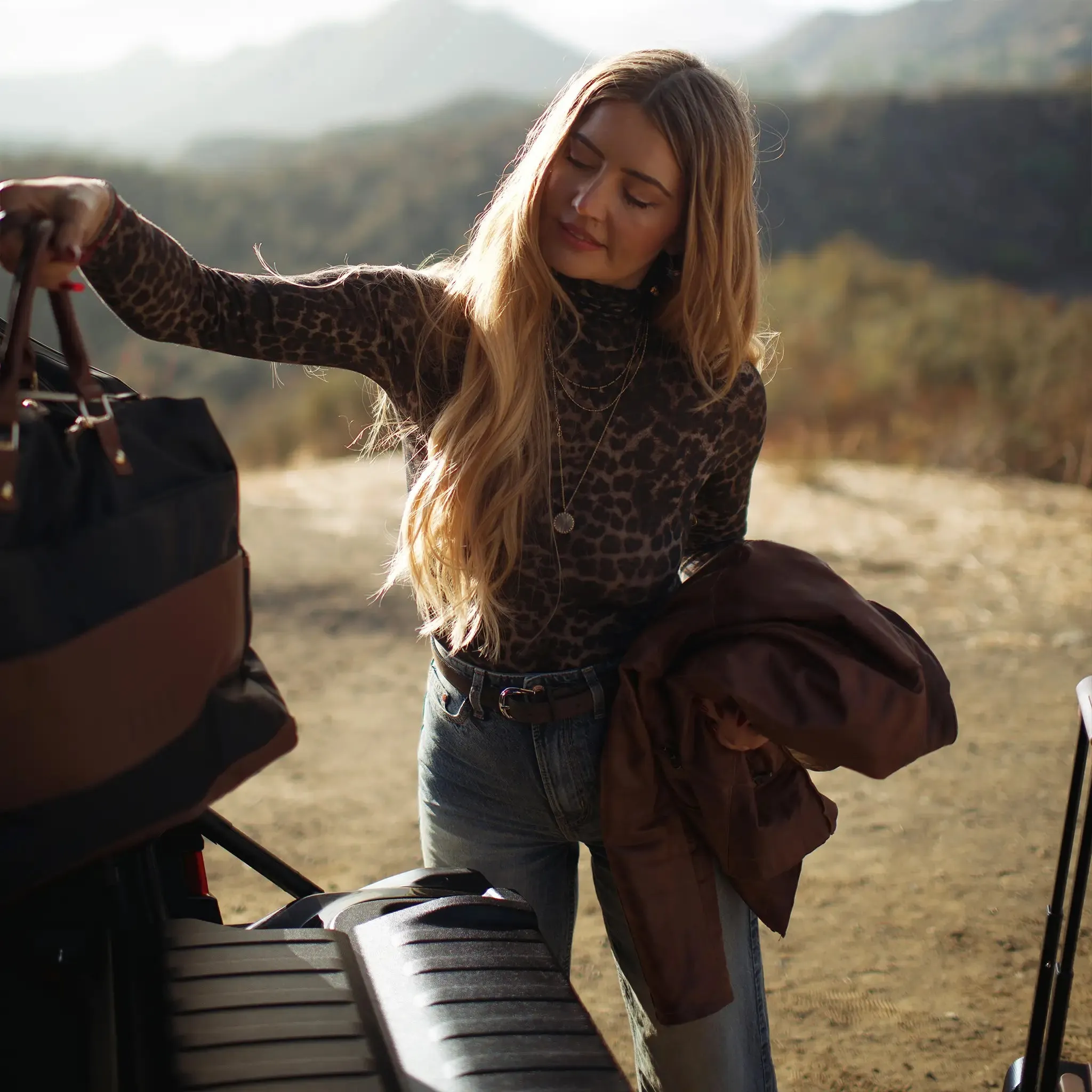 Luxe Journey 30L Twill and Vegan Leather Weekender Duffel Bag - Image 14