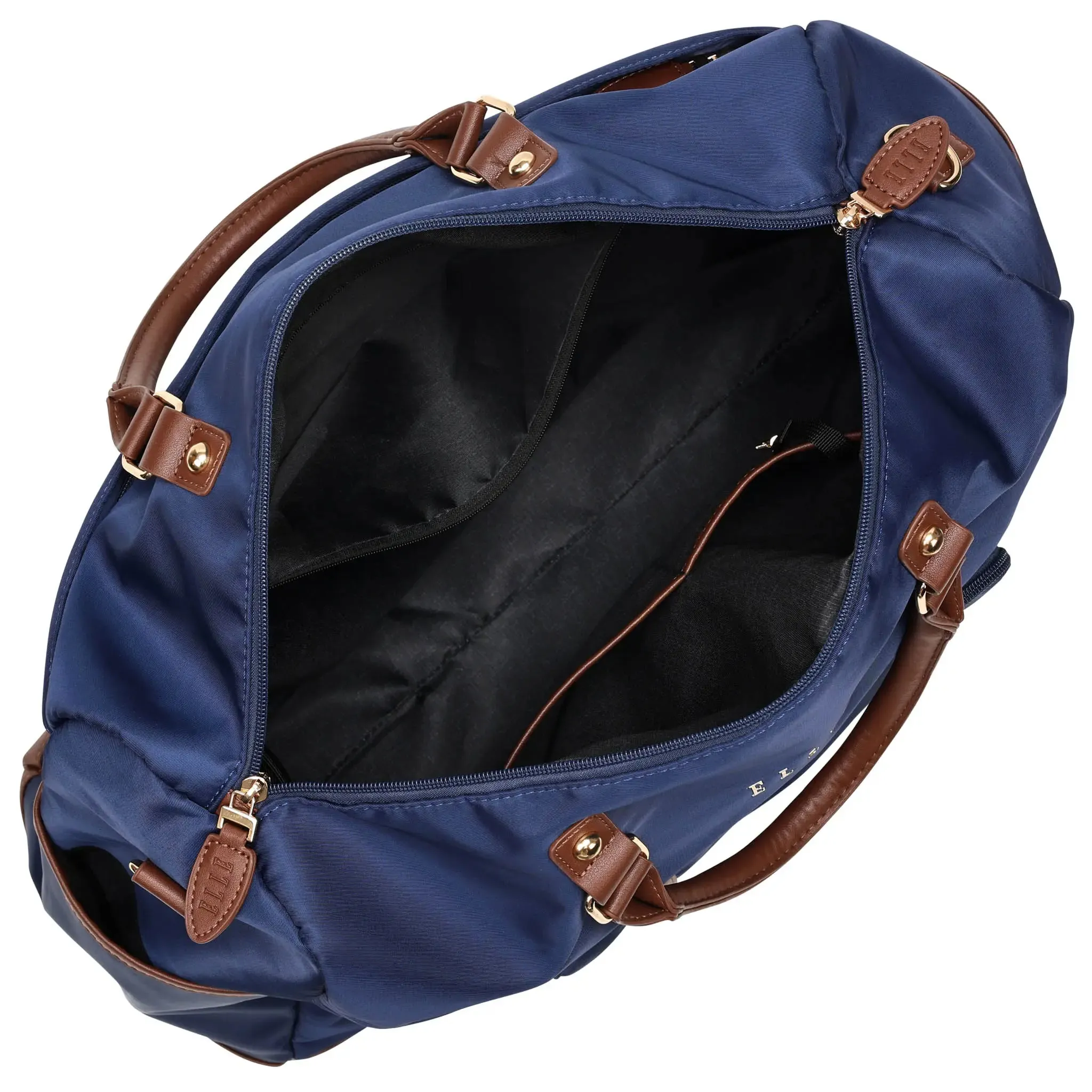 Luxe Journey 30L Twill and Vegan Leather Weekender Duffel Bag - Image 18