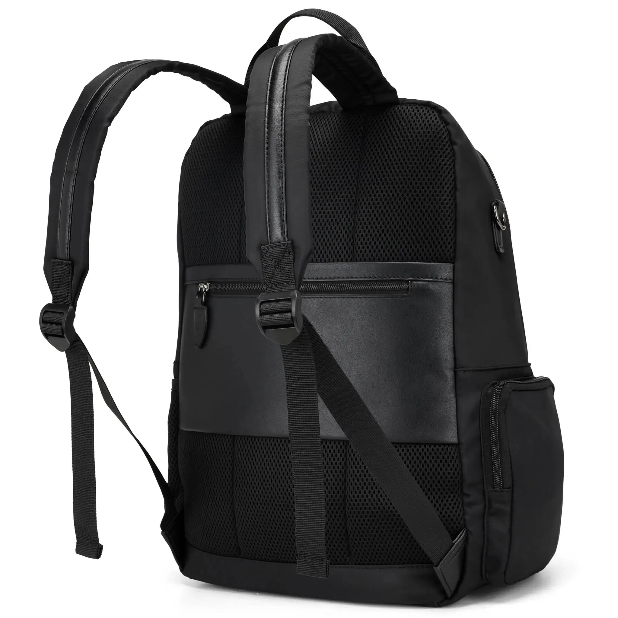 Voyage 20L Twill and Vegan Leather Backpack - Image 11