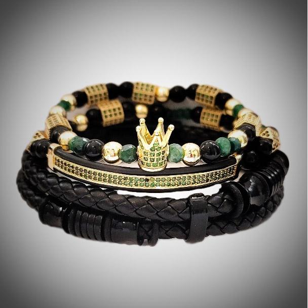 Emerald Stone Bracelet for Men - Image 2