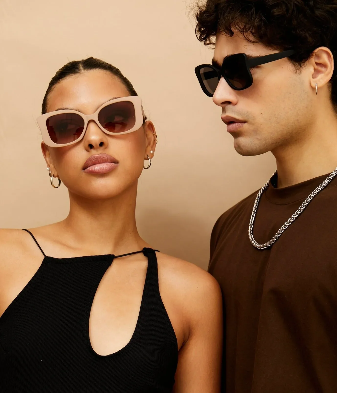 Empress Sunglasses - Beige - Image 3