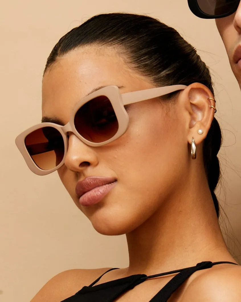 Empress Sunglasses - Beige - Image 4