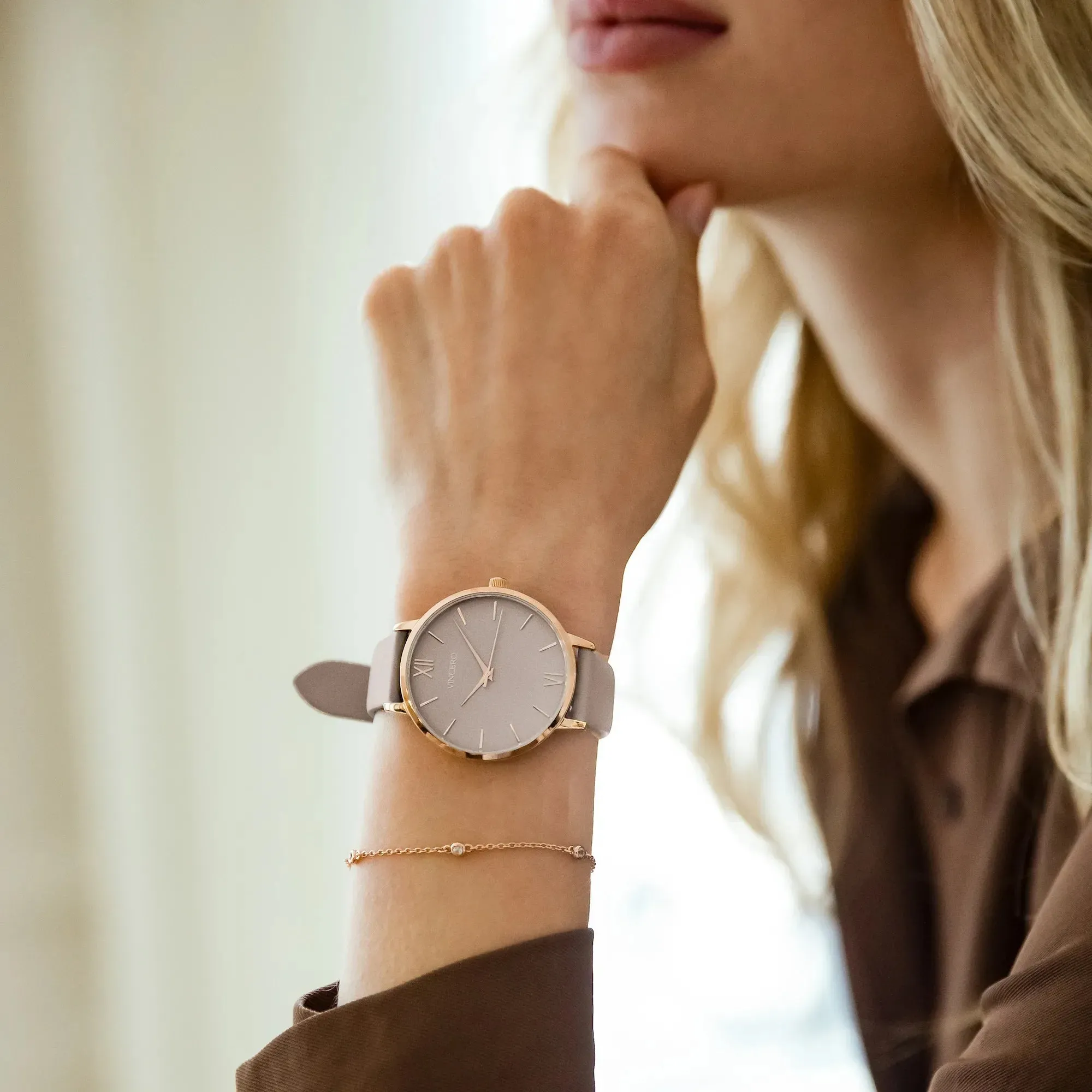 Eros Limited Release Women's Watches - Rose + Taupe - Image 2
