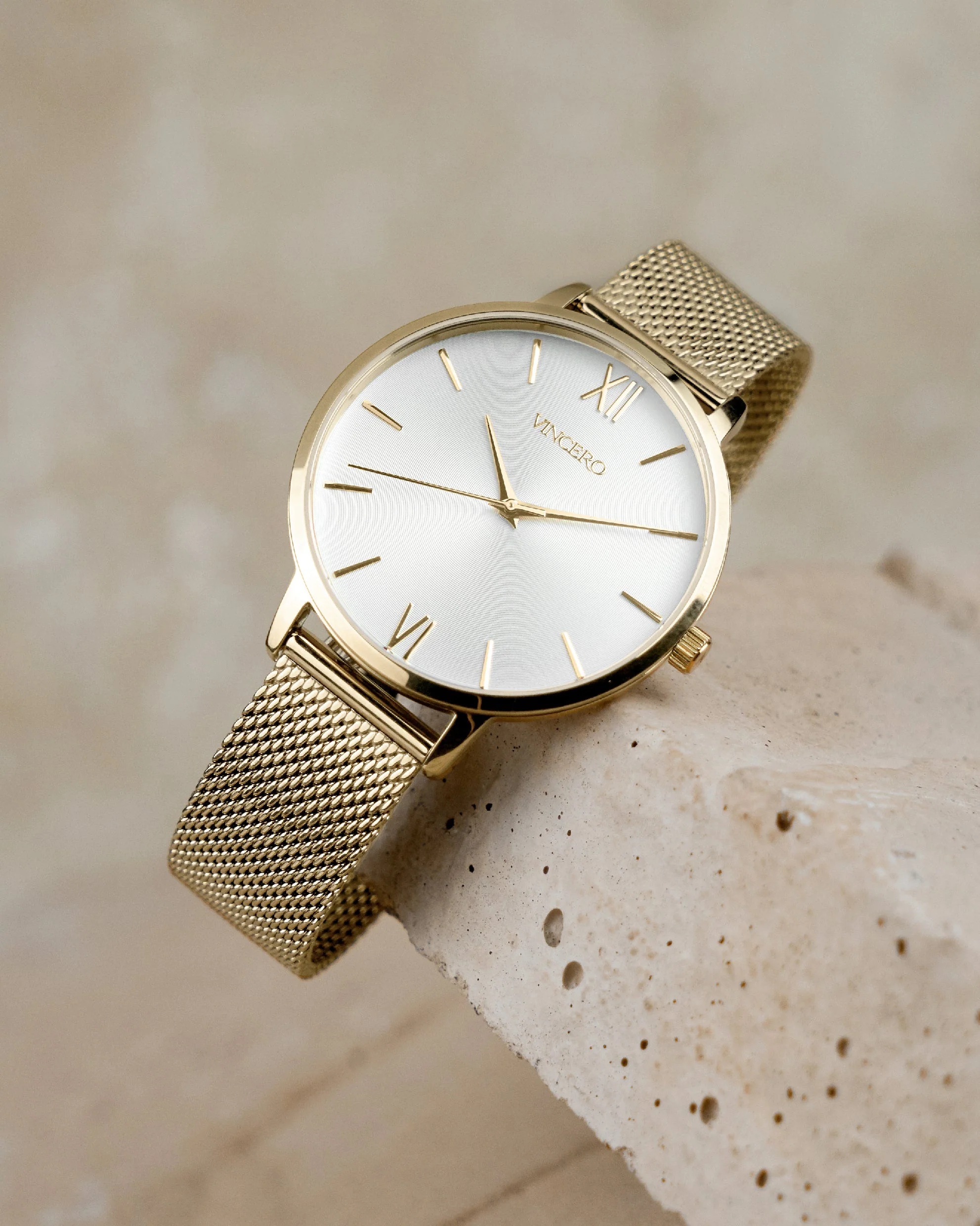 Eros Mesh Petite Women's Watch - Gold + Satin - Image 5