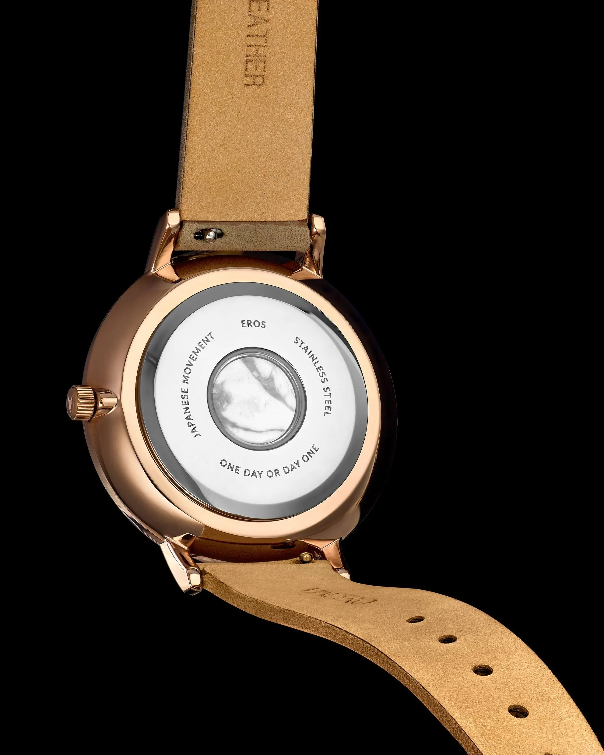 Eros Petite Men's Watches -  Rose Gold/Taupe - Image 2
