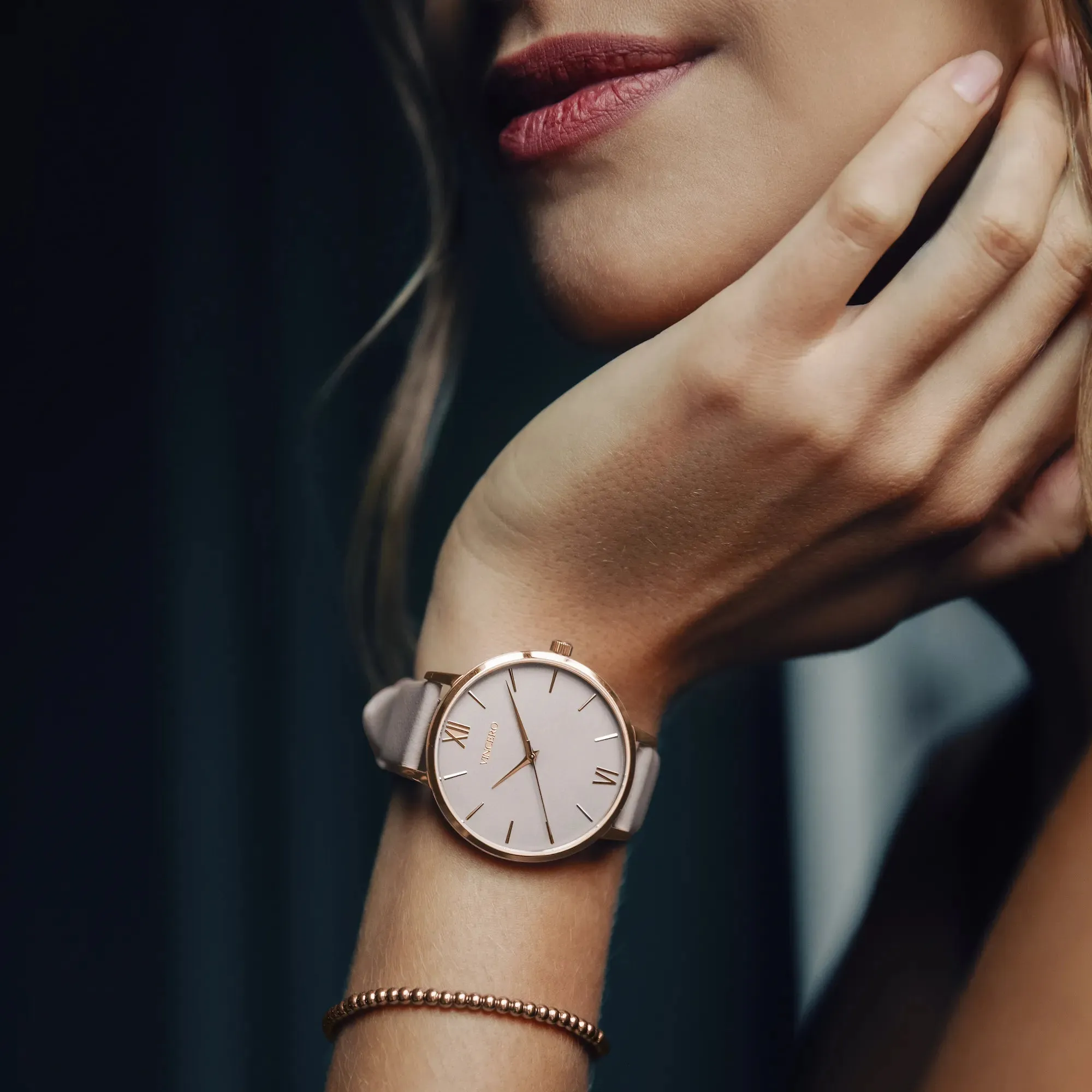 Eros Petite Men's Watches -  Rose Gold/Taupe - Image 9