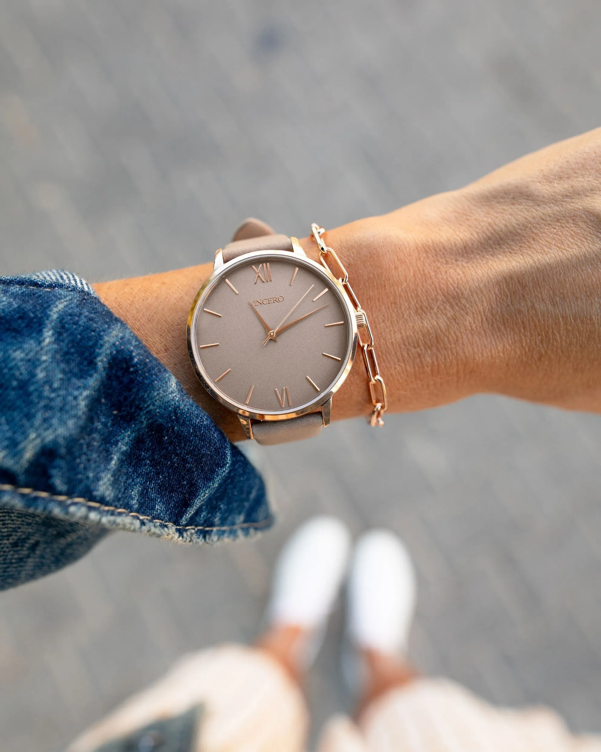 Eros Men's Watch & Bracelet Set - Rose - Image 2