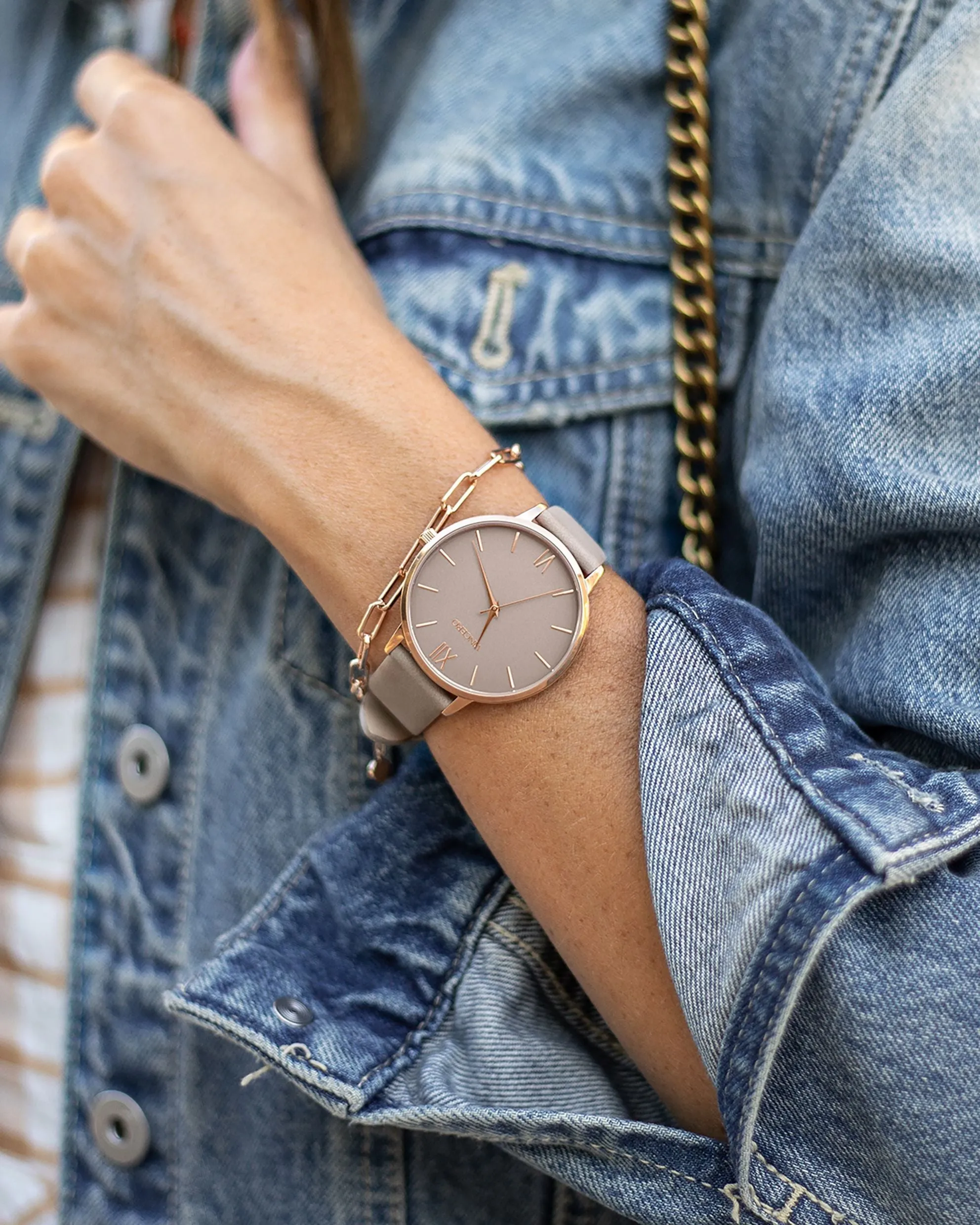 Eros Men's Watch & Bracelet Set - Rose - Image 3