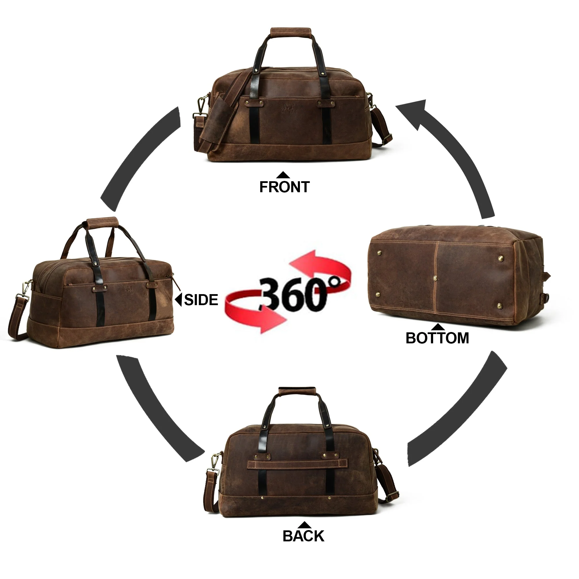 Espresso Elegance Carry on Duffle - Image 8