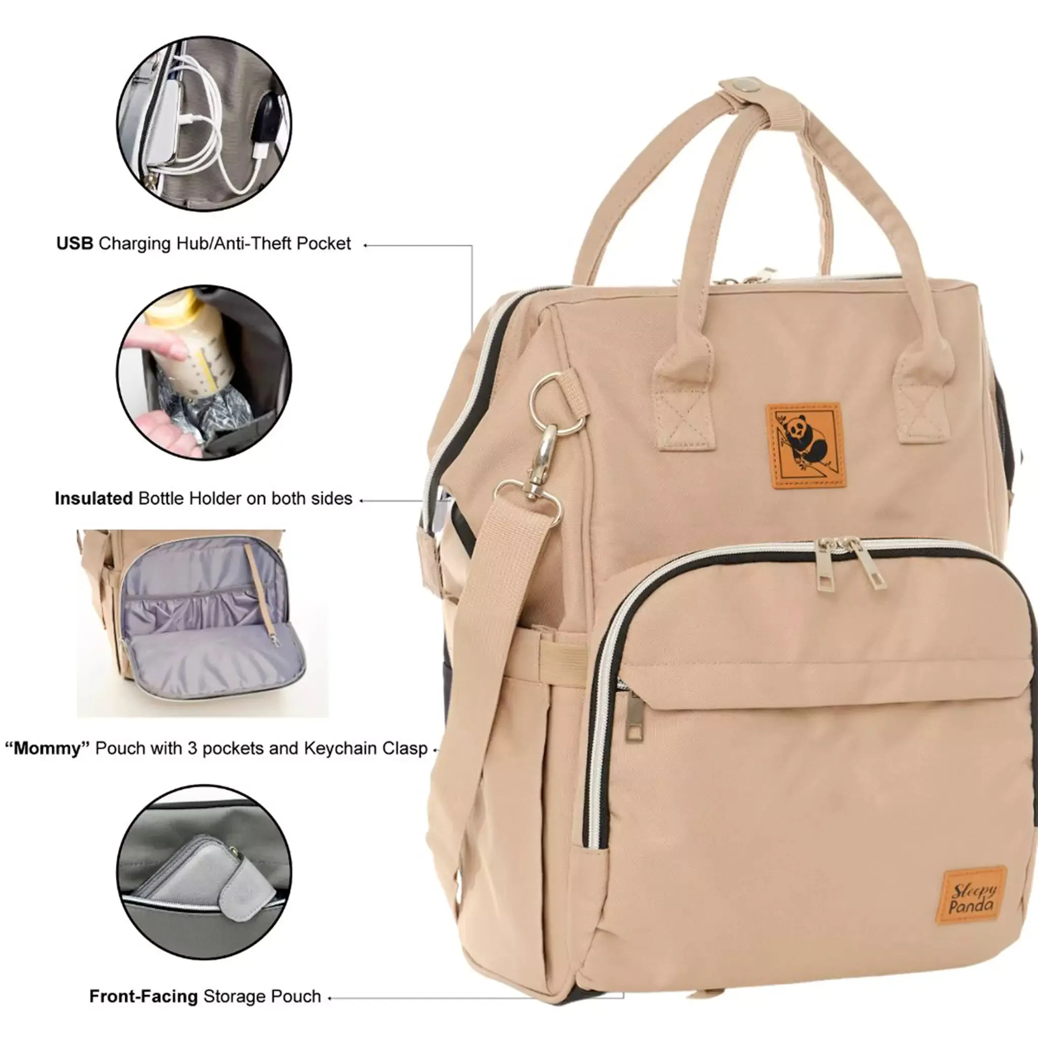 Everly Diaper Backpack | Mommy Bag - Image 7