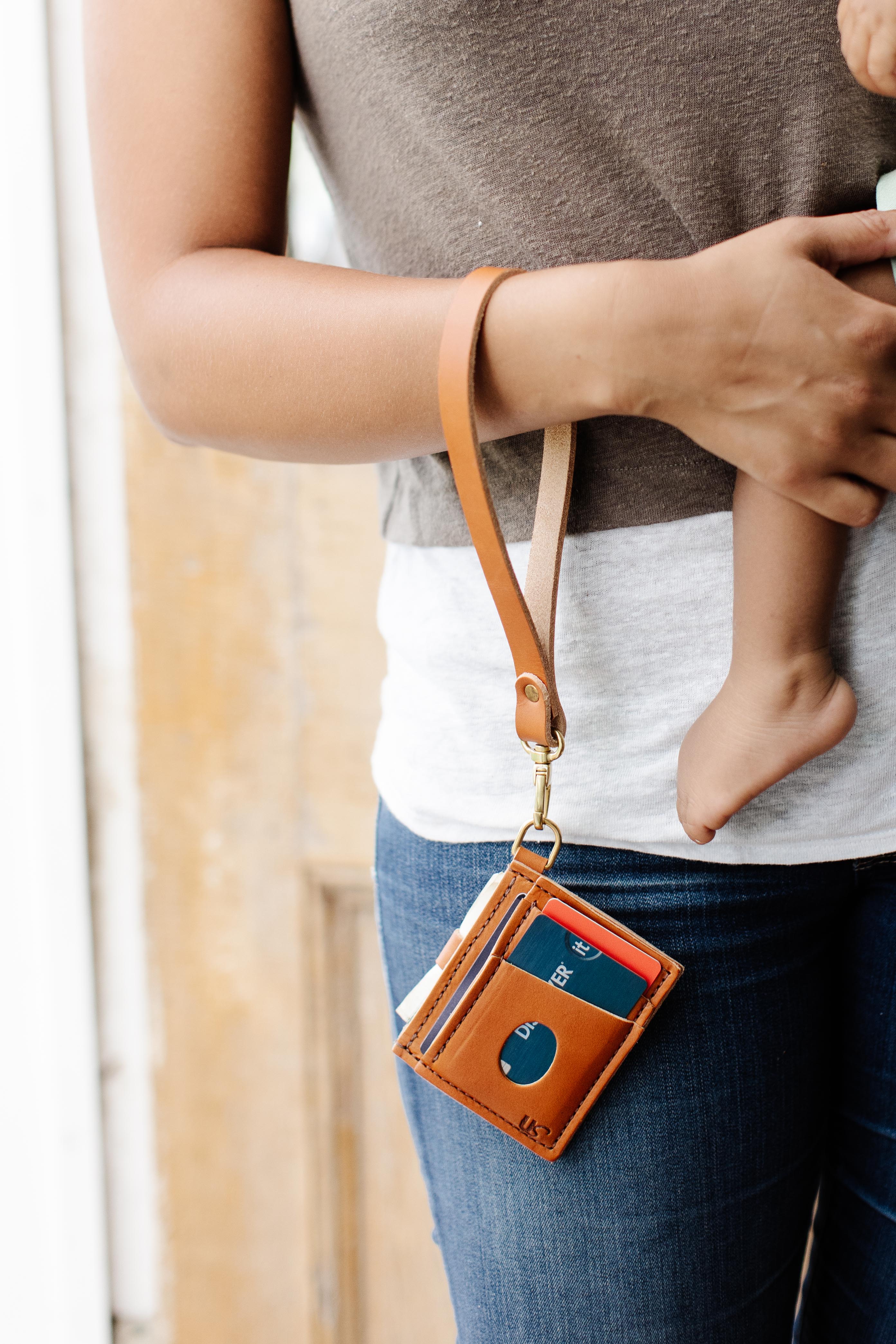 Everly Wristlet Wallet – Compact Leather Card Holder - Image 6