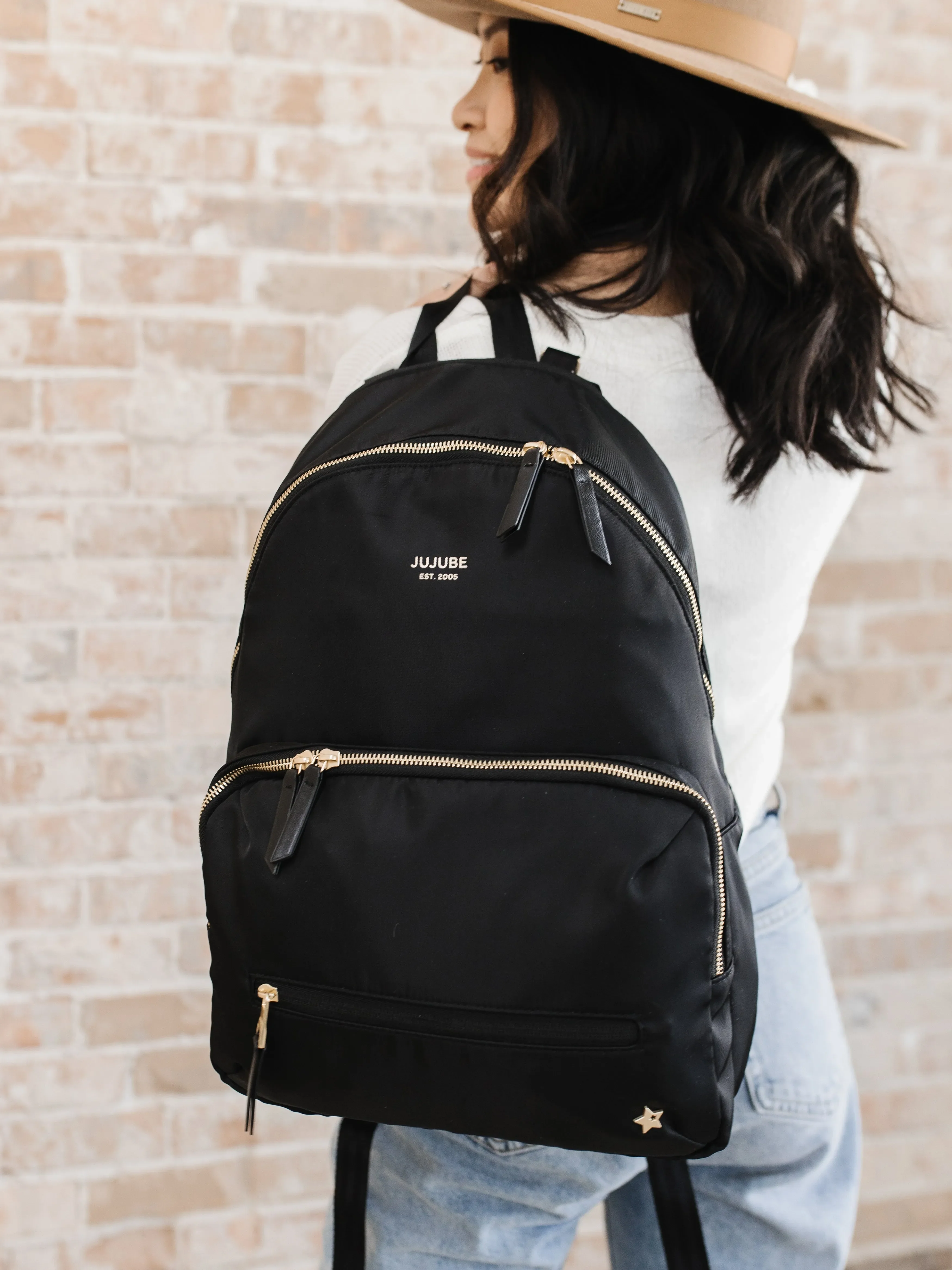 Everyday Backpack Diaper Bag - Black - Image 7