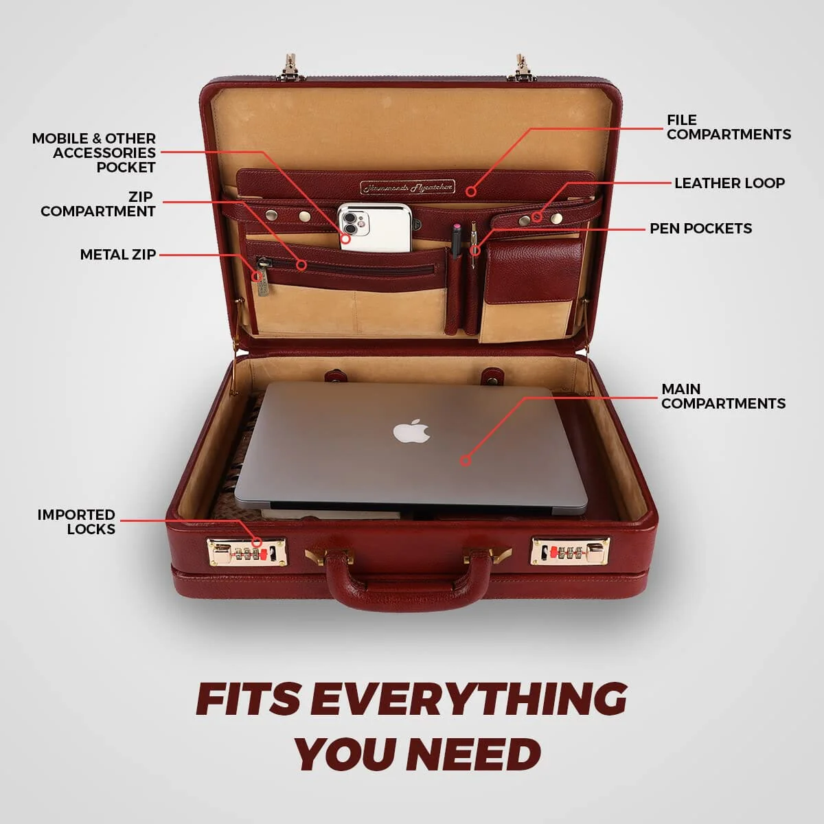 Expandable Office Suitcase Briefcase - Image 4