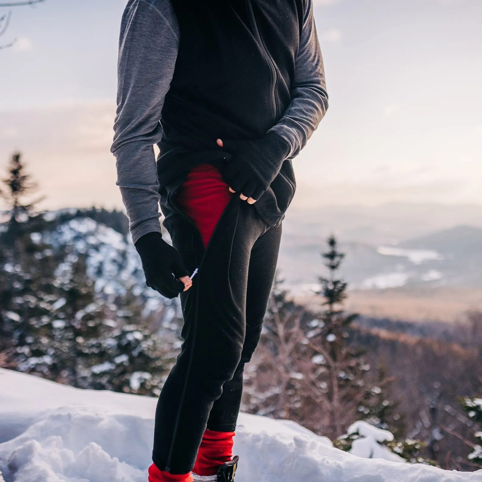 Expedition - Chugach Men's Zip-Off 3/4 Bottoms 100% Merino Wool - Image 11