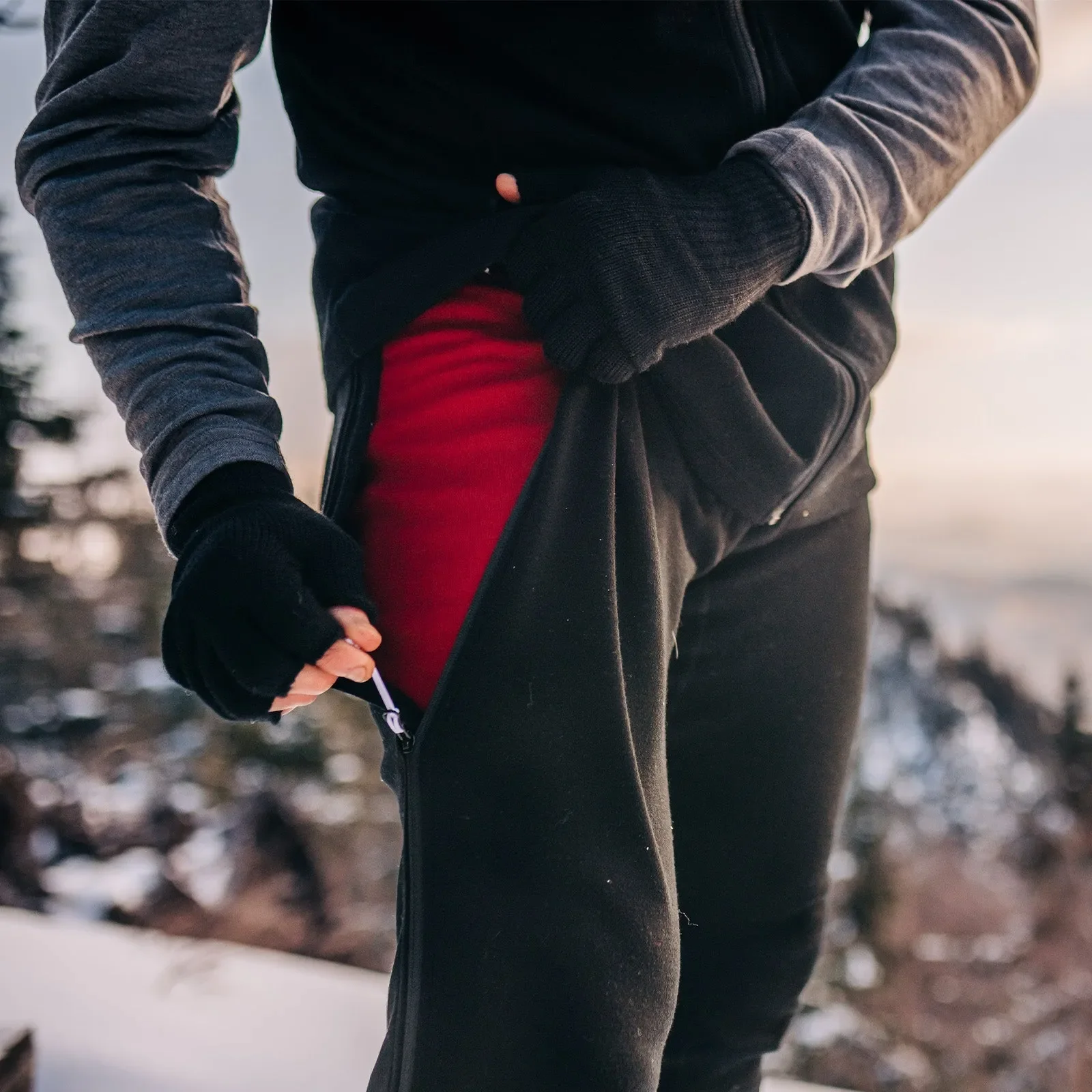 Expedition - Chugach Men's Zip-Off 3/4 Bottoms 100% Merino Wool - Image 12