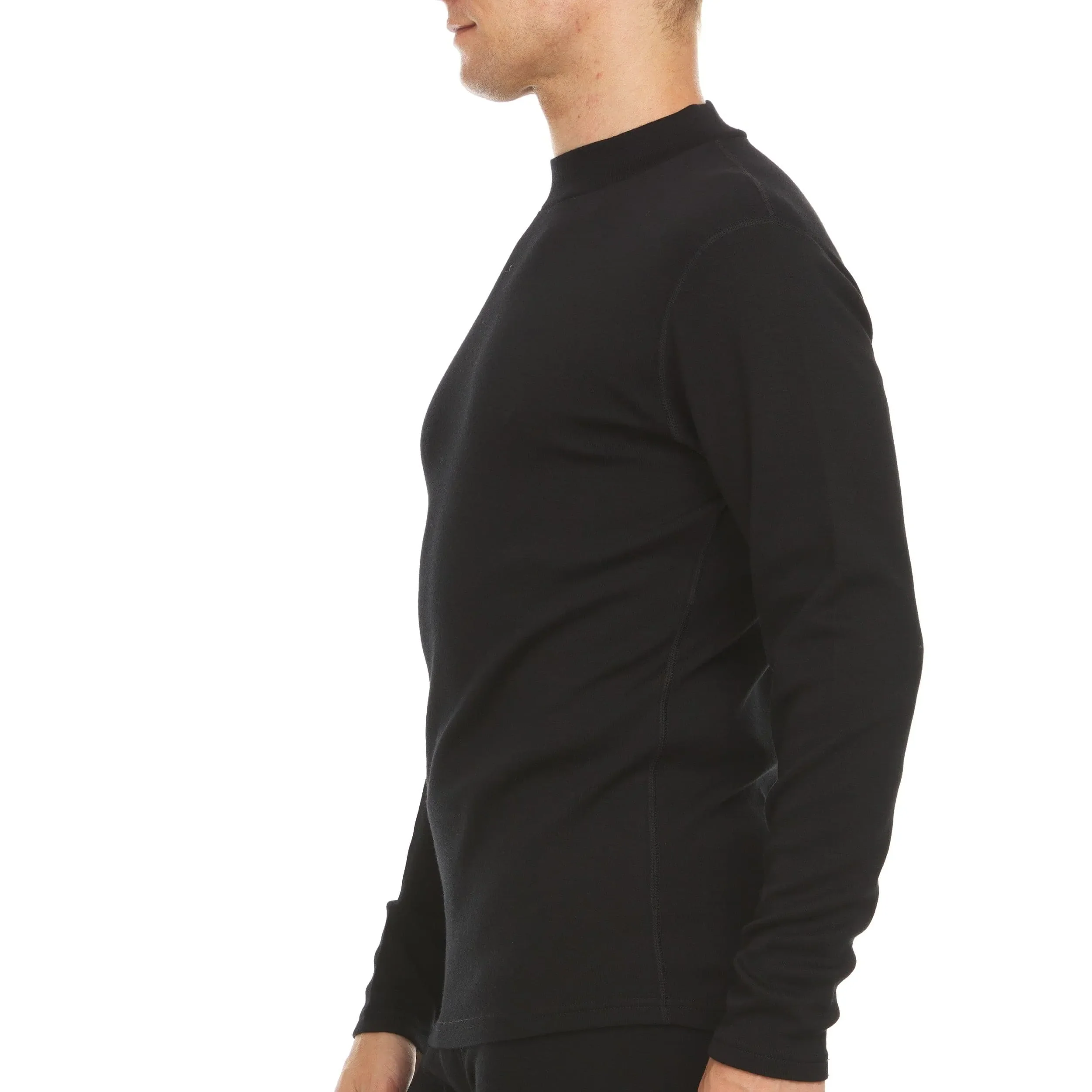 Expedition - Men's Mock Neck 100% Merino Wool - Image 3
