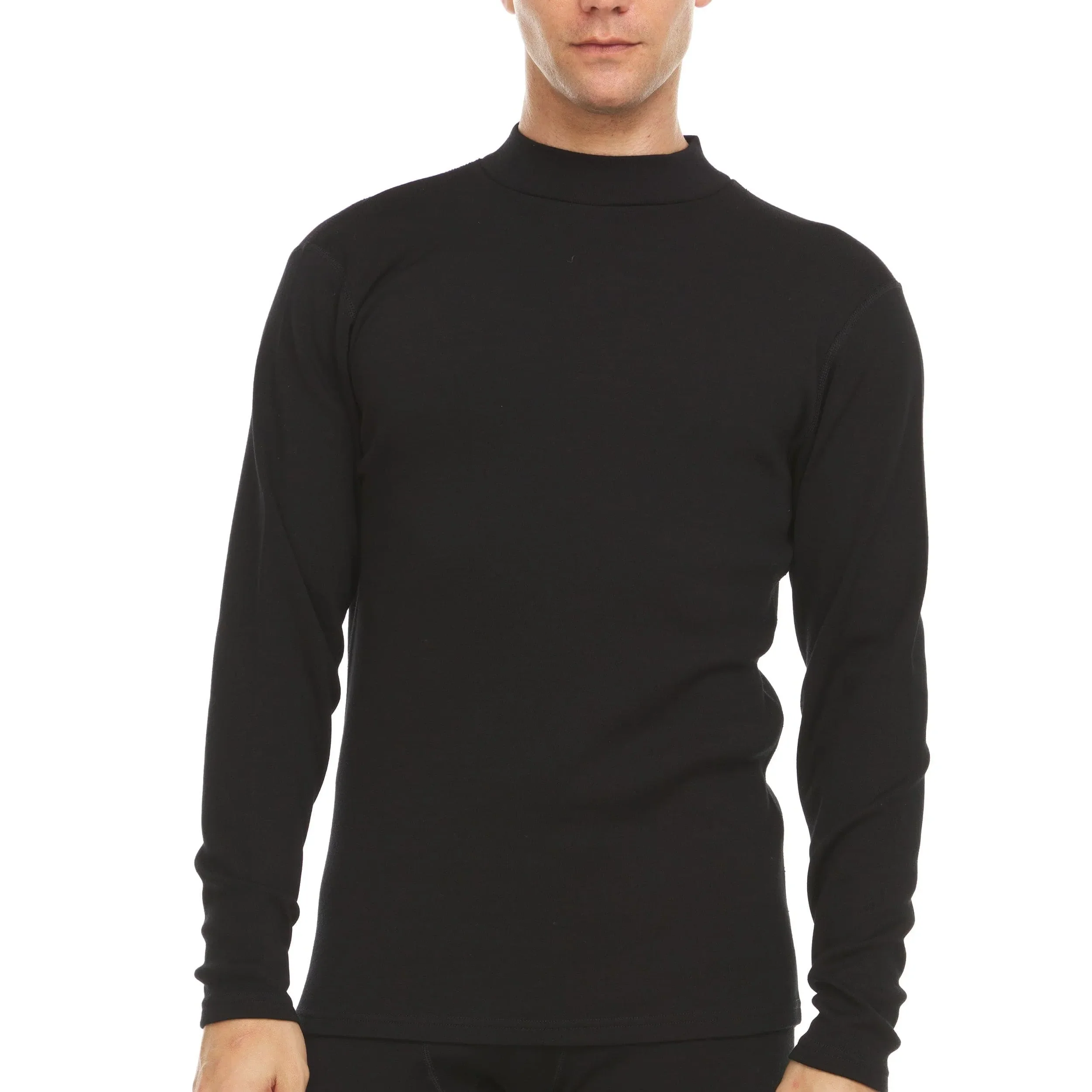 Expedition - Men's Mock Neck 100% Merino Wool - Image 4