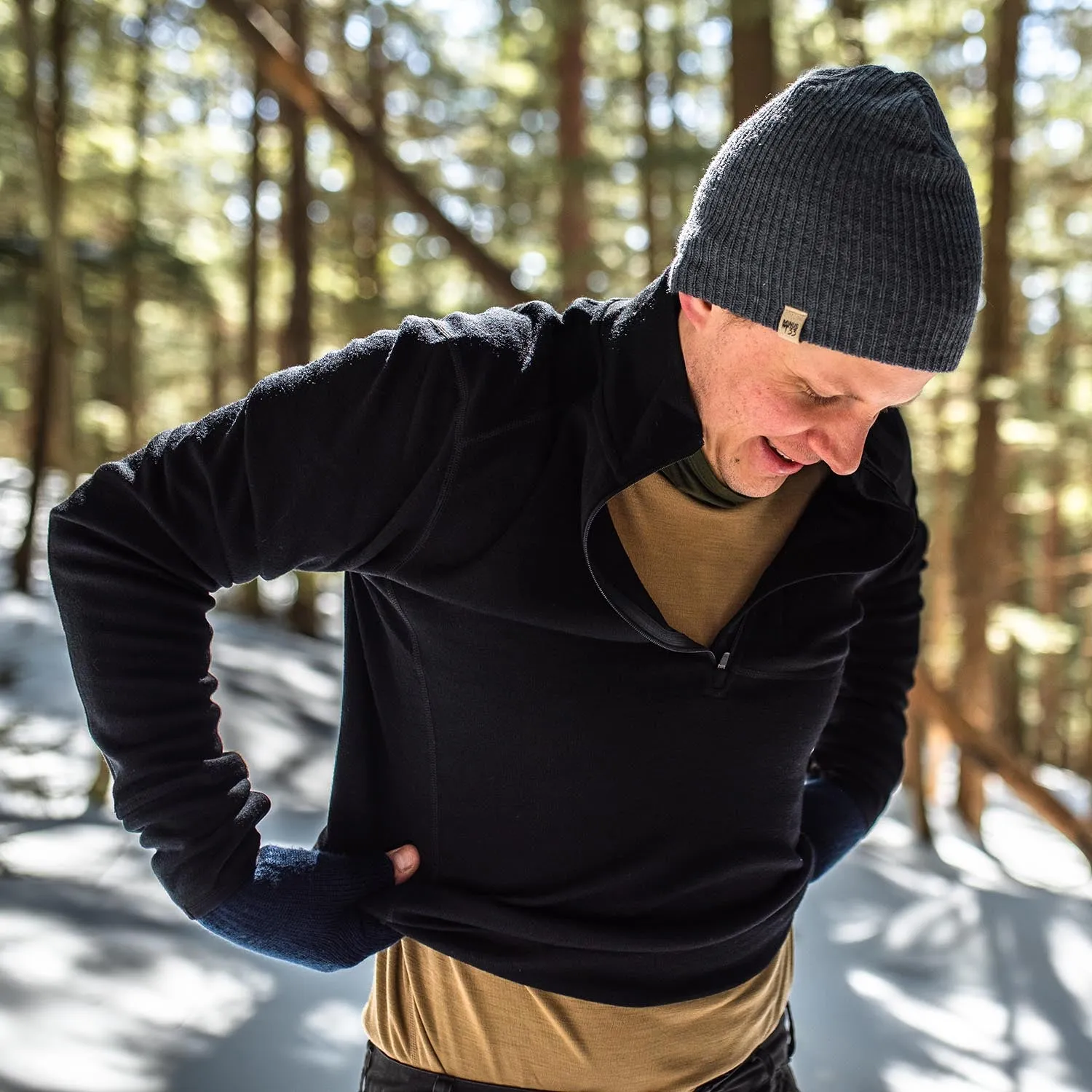 Expedition - Men's Wool 1/4 Zip Wilderness - Image 12