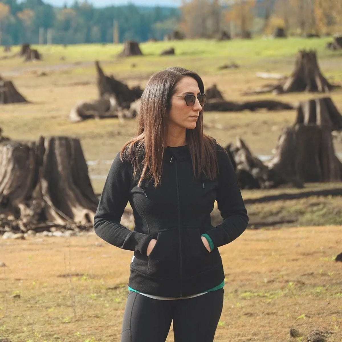 Women's Brushed Wool Hoodie Kodiak Fleece - Image 10