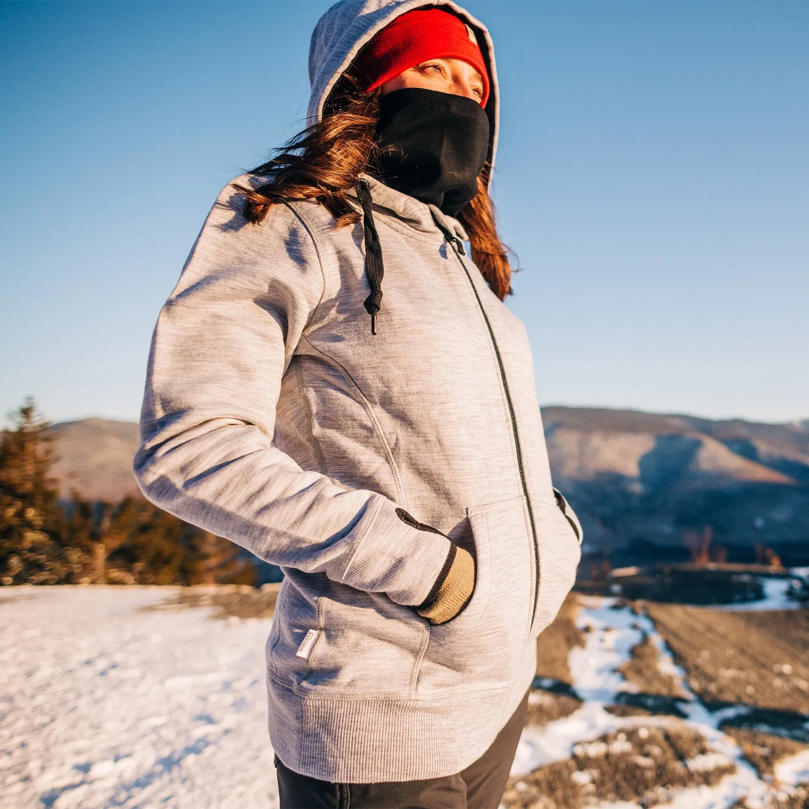 Women's Brushed Wool Hoodie Kodiak Fleece - Image 20