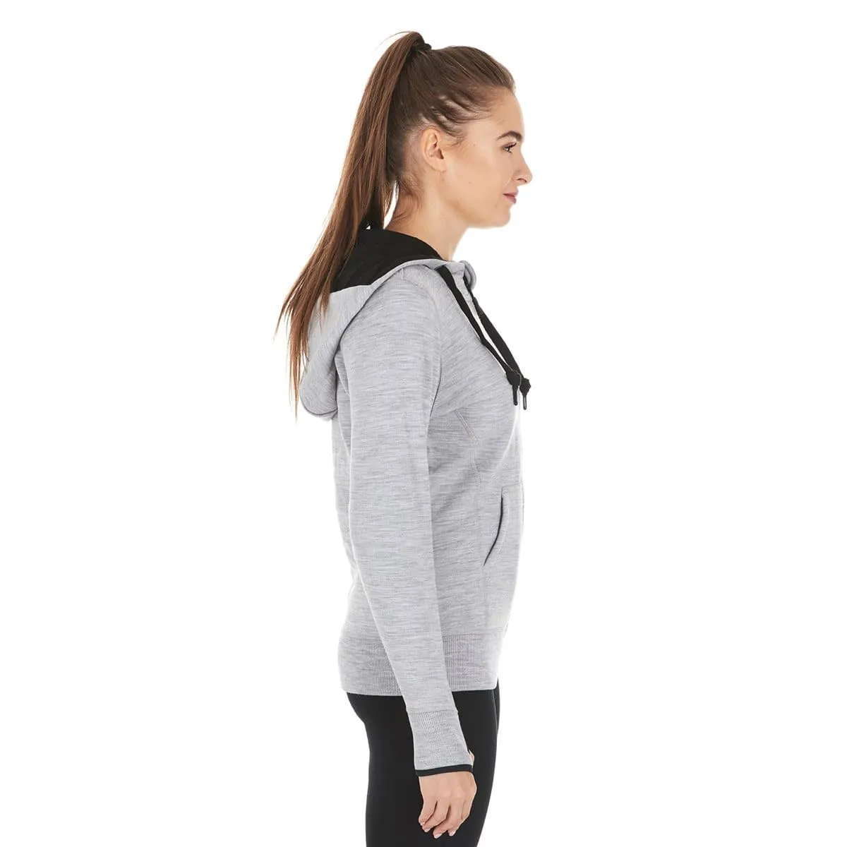 Women's Brushed Wool Hoodie Kodiak Fleece - Image 3