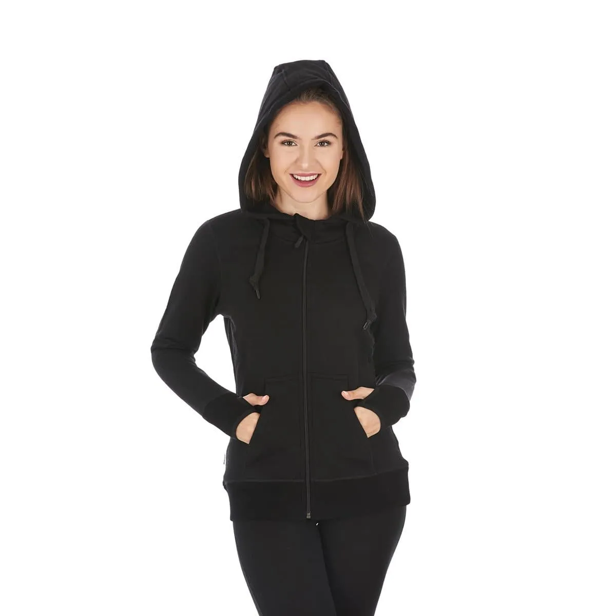 Women's Brushed Wool Hoodie Kodiak Fleece - Image 6