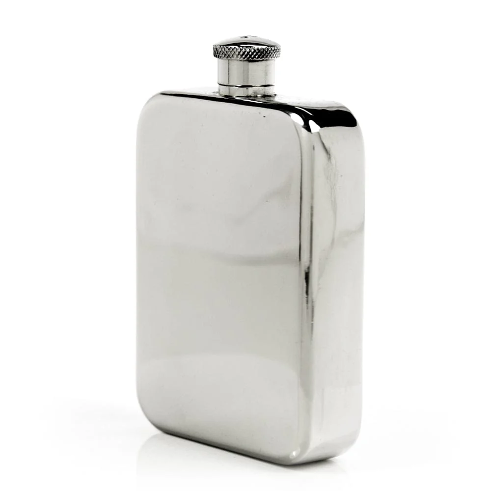 Explorer 22-Gauge Solid Pewter Body 9oz Flask - Image 2