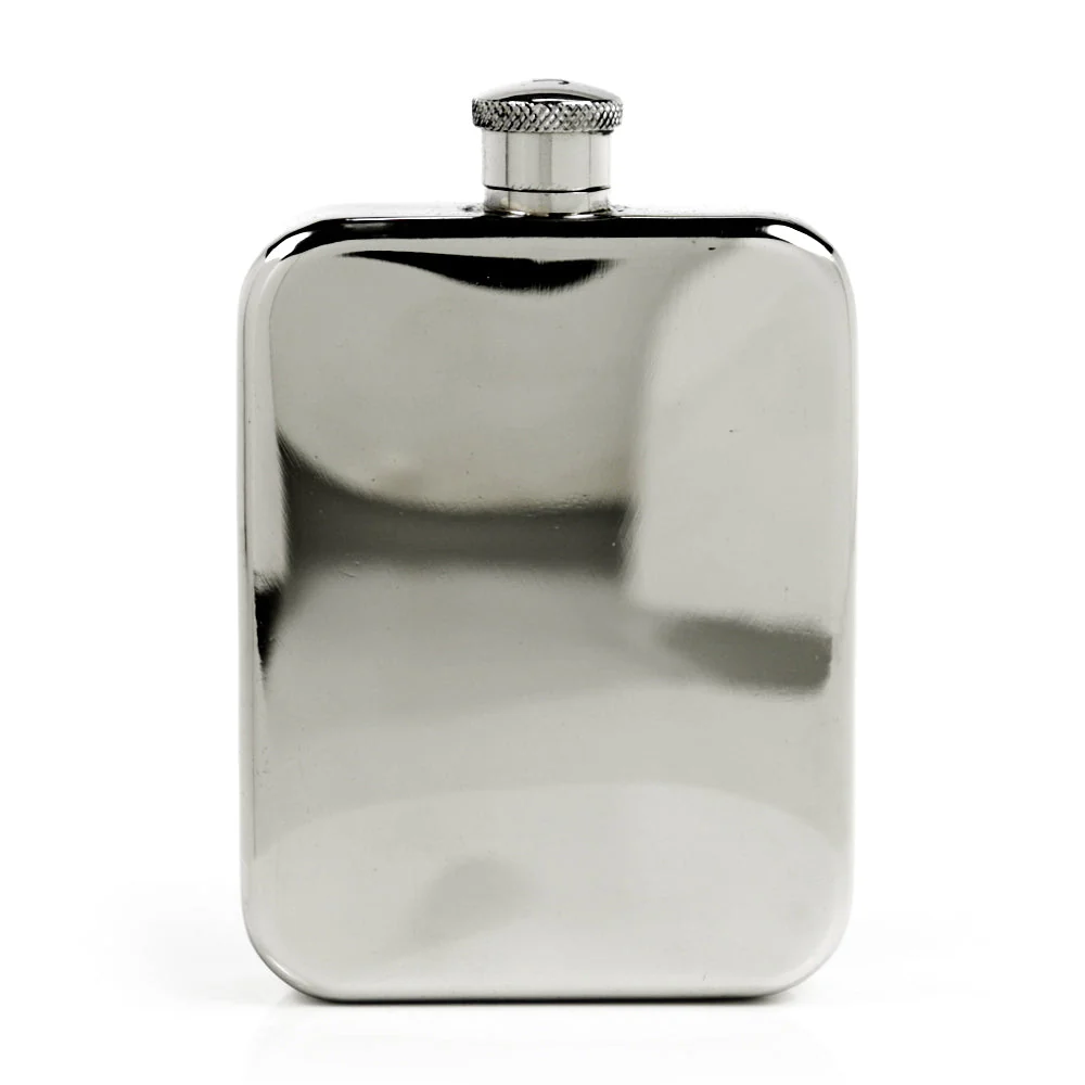 Explorer 22-Gauge Solid Pewter Body 9oz Flask - Image 3