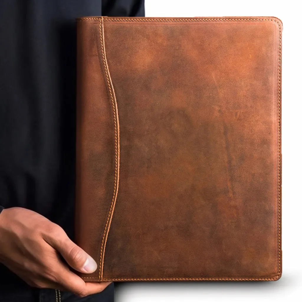 Falit Leather Folio | Handmade Leather Padfolio - Image 4