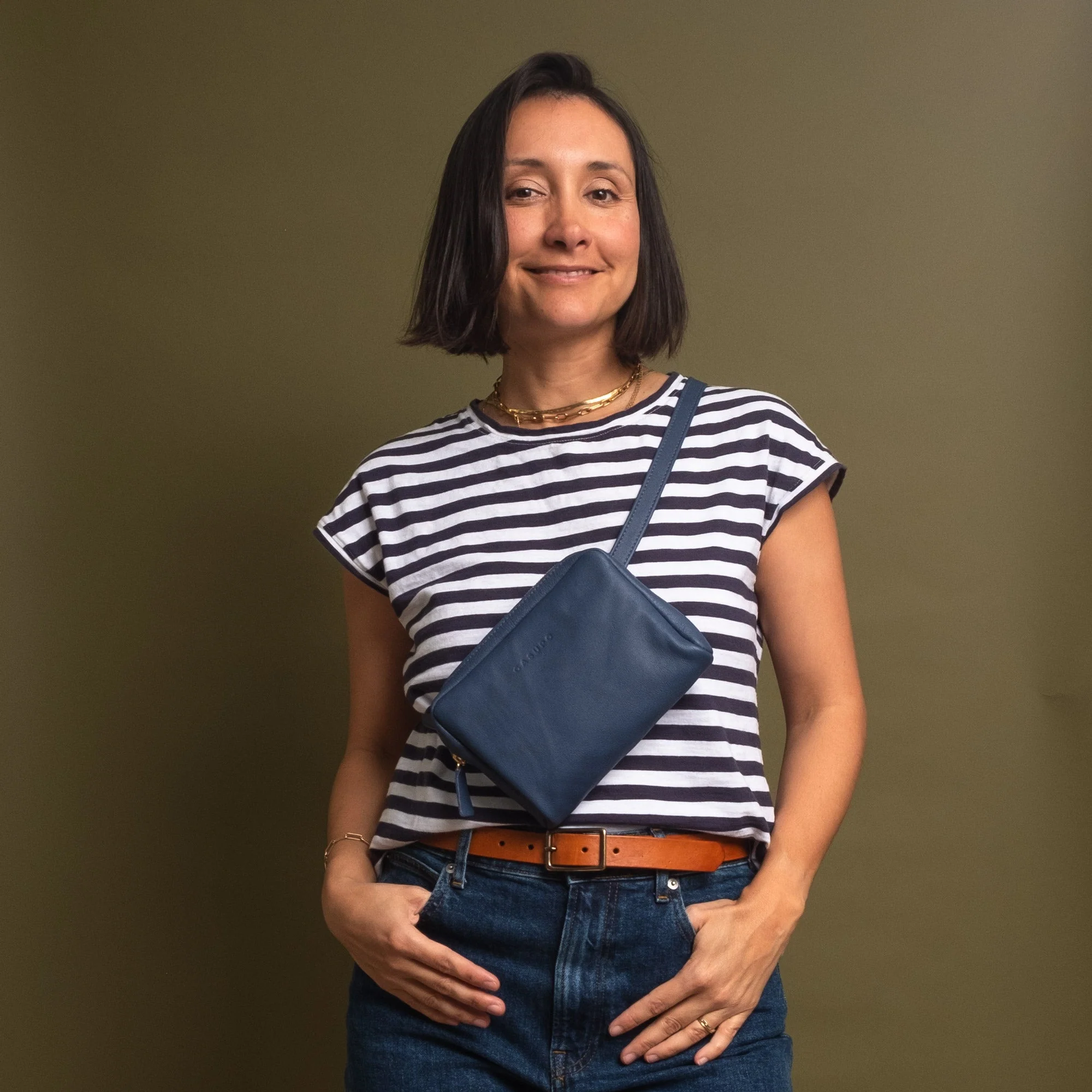 Fanny Pack Crossbody Bag - Blue - Image 3